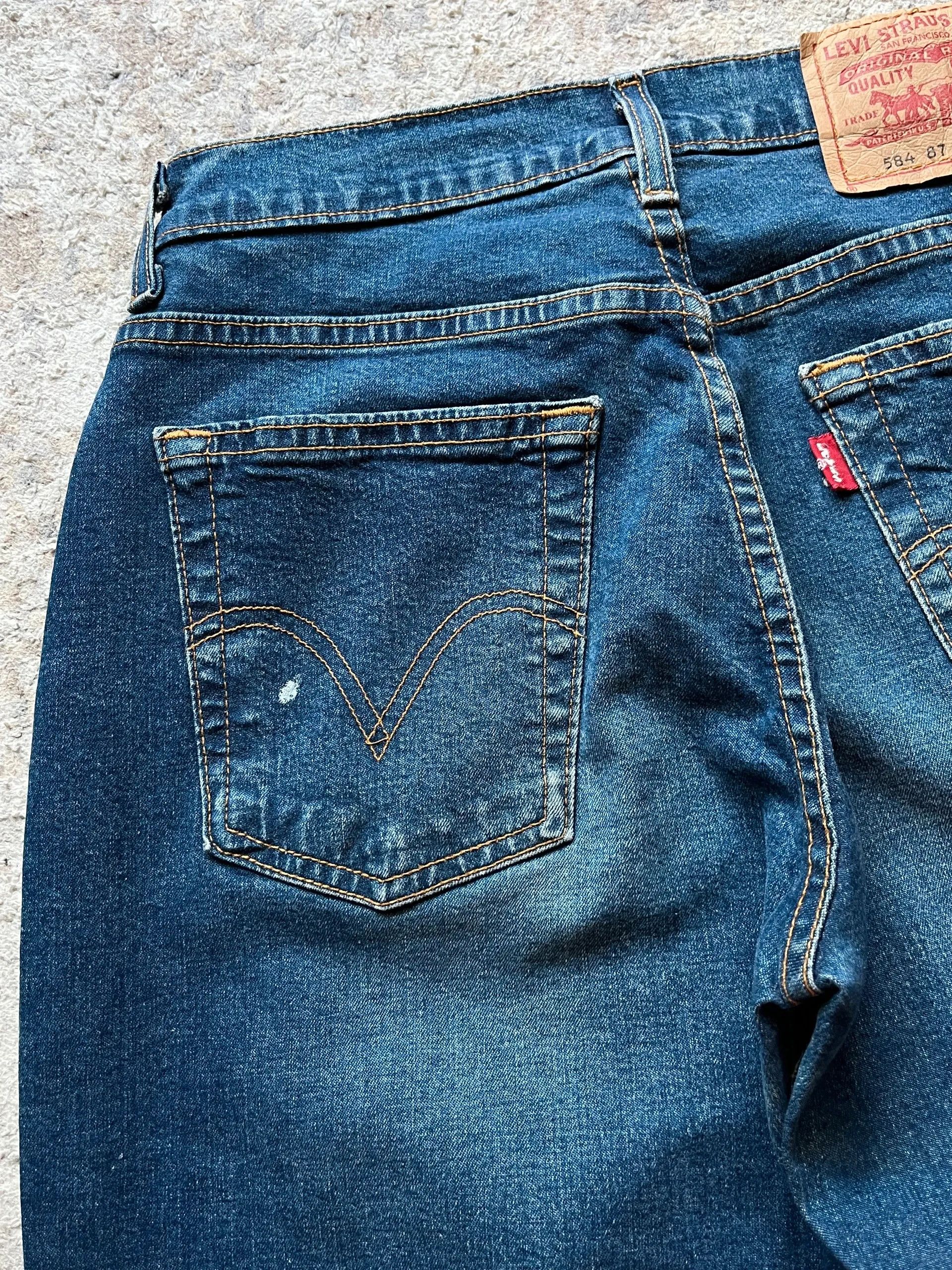 Levi's Levi’s 584 07 Flared Denim Women’s 2004 Y2K Rare Paint Size 28" / US 6 / IT 42 - 16 Thumbnail