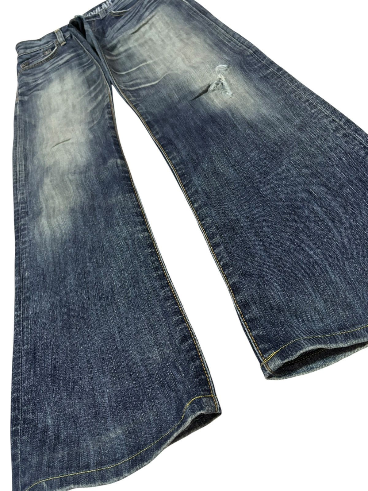 Edwin Vtg Edwin Blue Trip Japan 503 Distressed Jeans Size US 29 - 3 Thumbnail