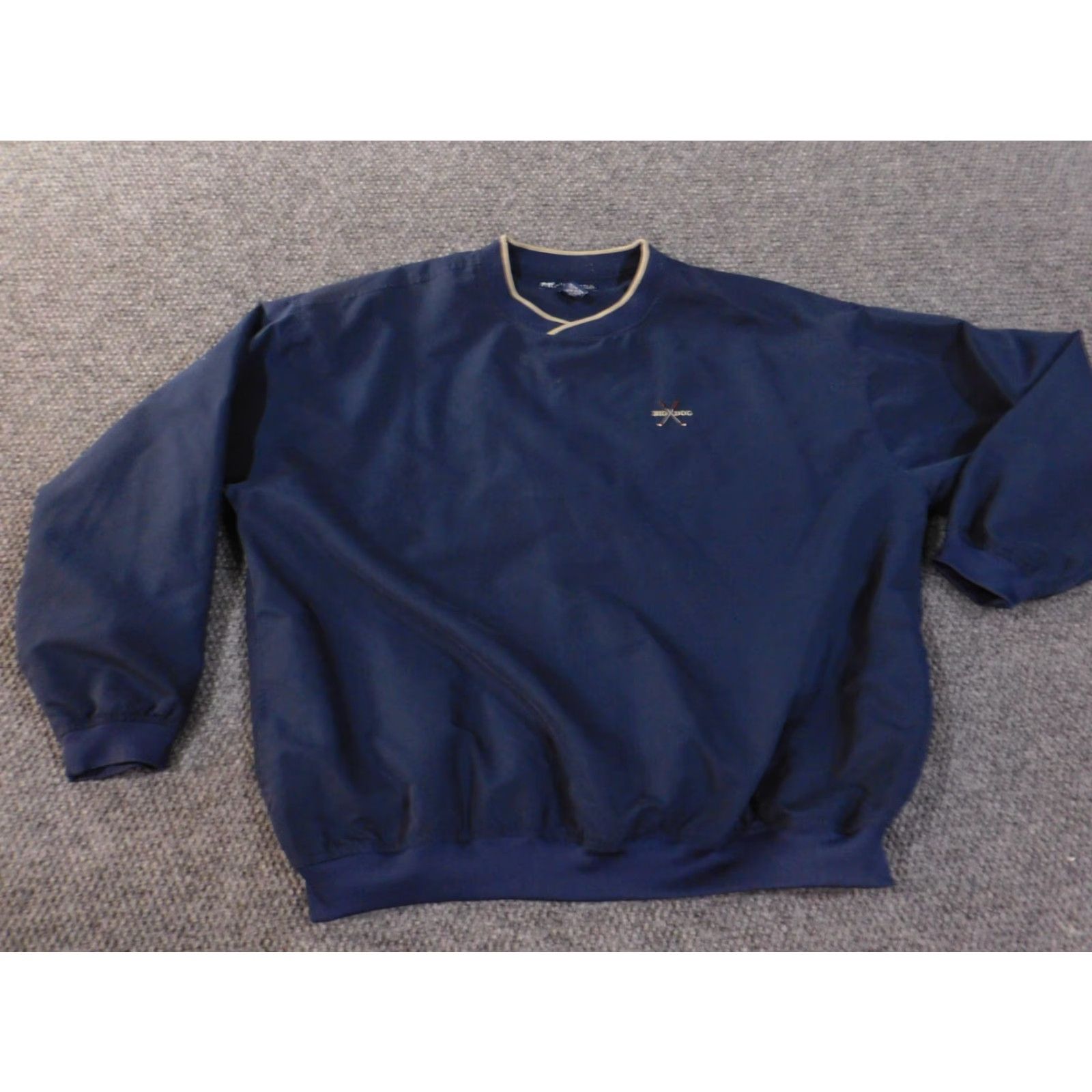 Big Dogs Big Dogs Sweatshirt Large Blue Pullover V-Neck Logo Pockets Knit Polyester Men L Walking 90s Dog Vintage N/A Size US L / EU 52-54 / 3 - 2 Thumbnail