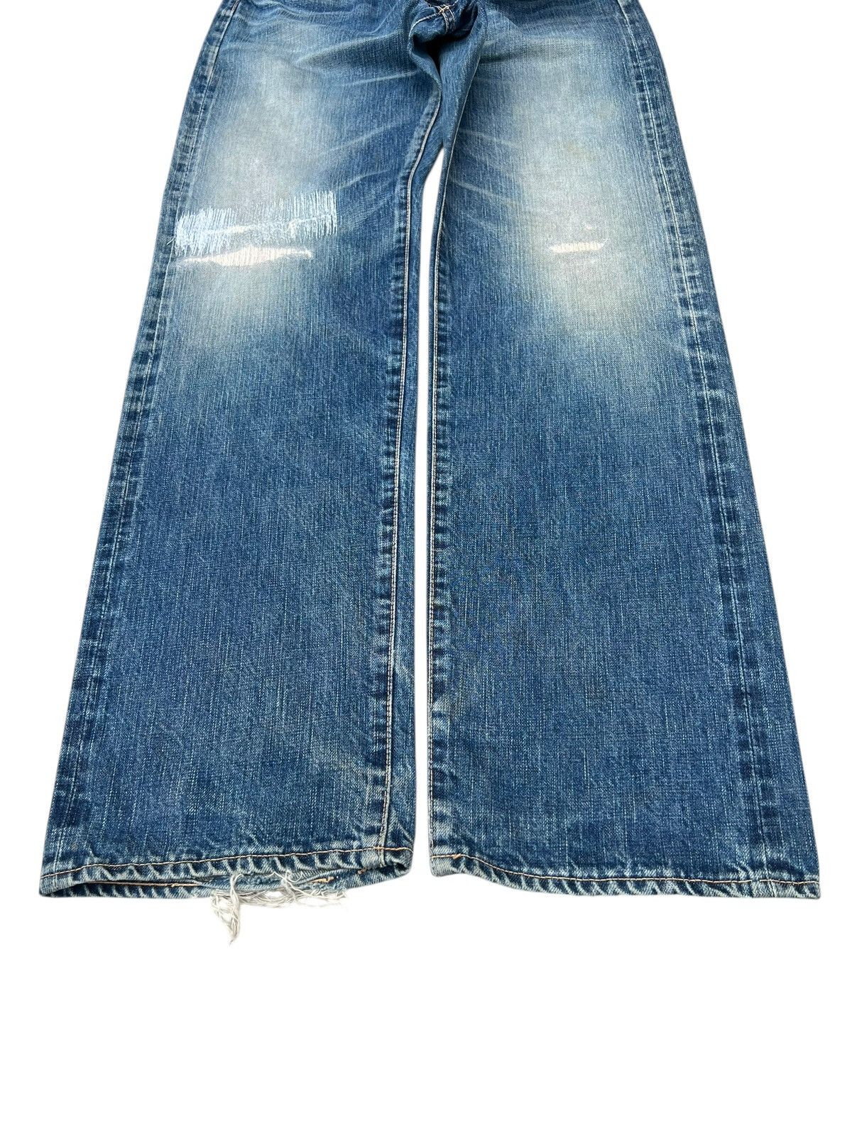 Shellac Vintage Acoustic Japan Hidden Rivet Mud Denim Selvedge Jeans Size US 30 / EU 46 - 10 Thumbnail
