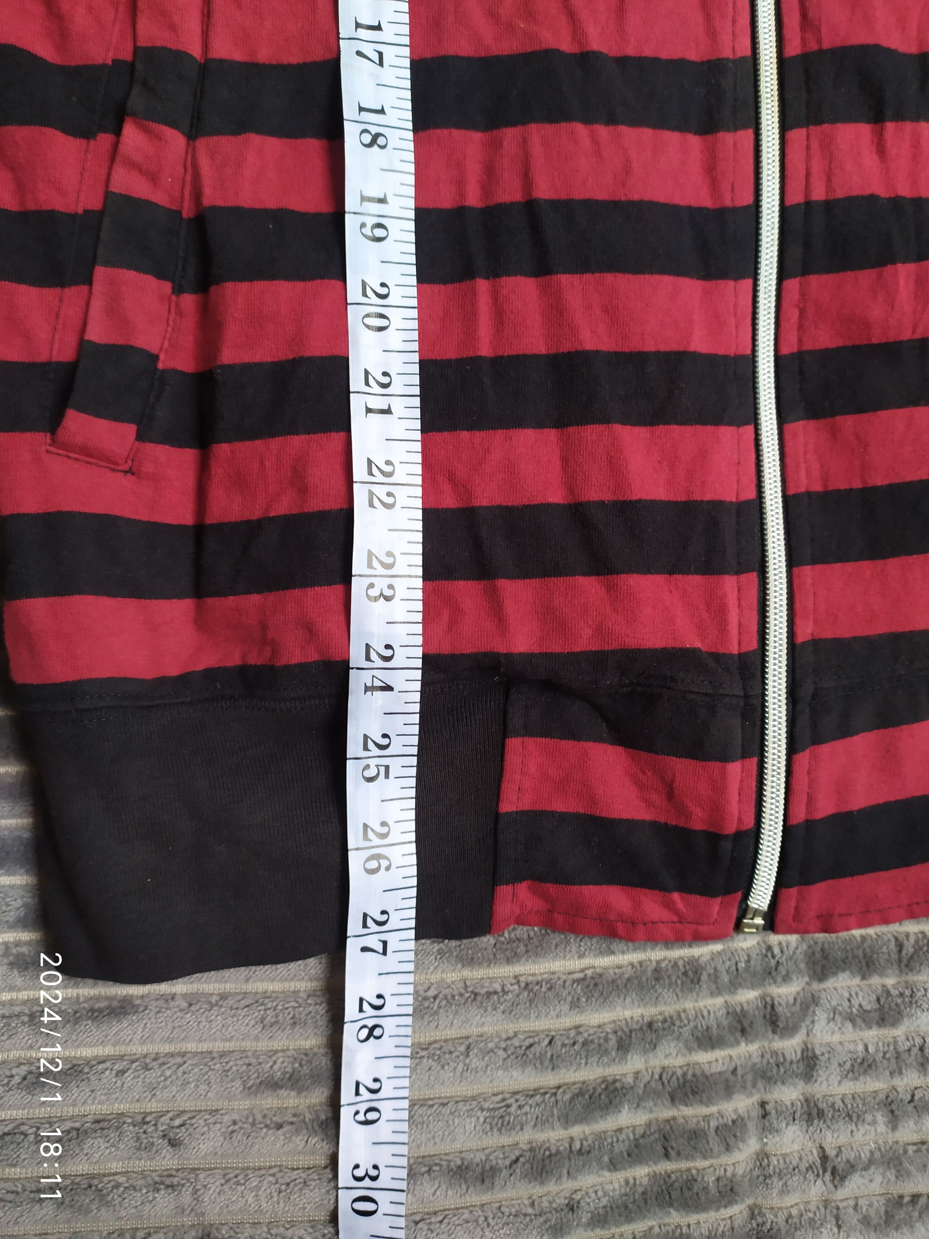 If Six Was Nine × Japanese Brand × Le Grande Bleu (L.G.B.) Japanese Thruxton Stripe Double Layer Hoodie Size US L / EU 52-54 / 3 - 9 Thumbnail