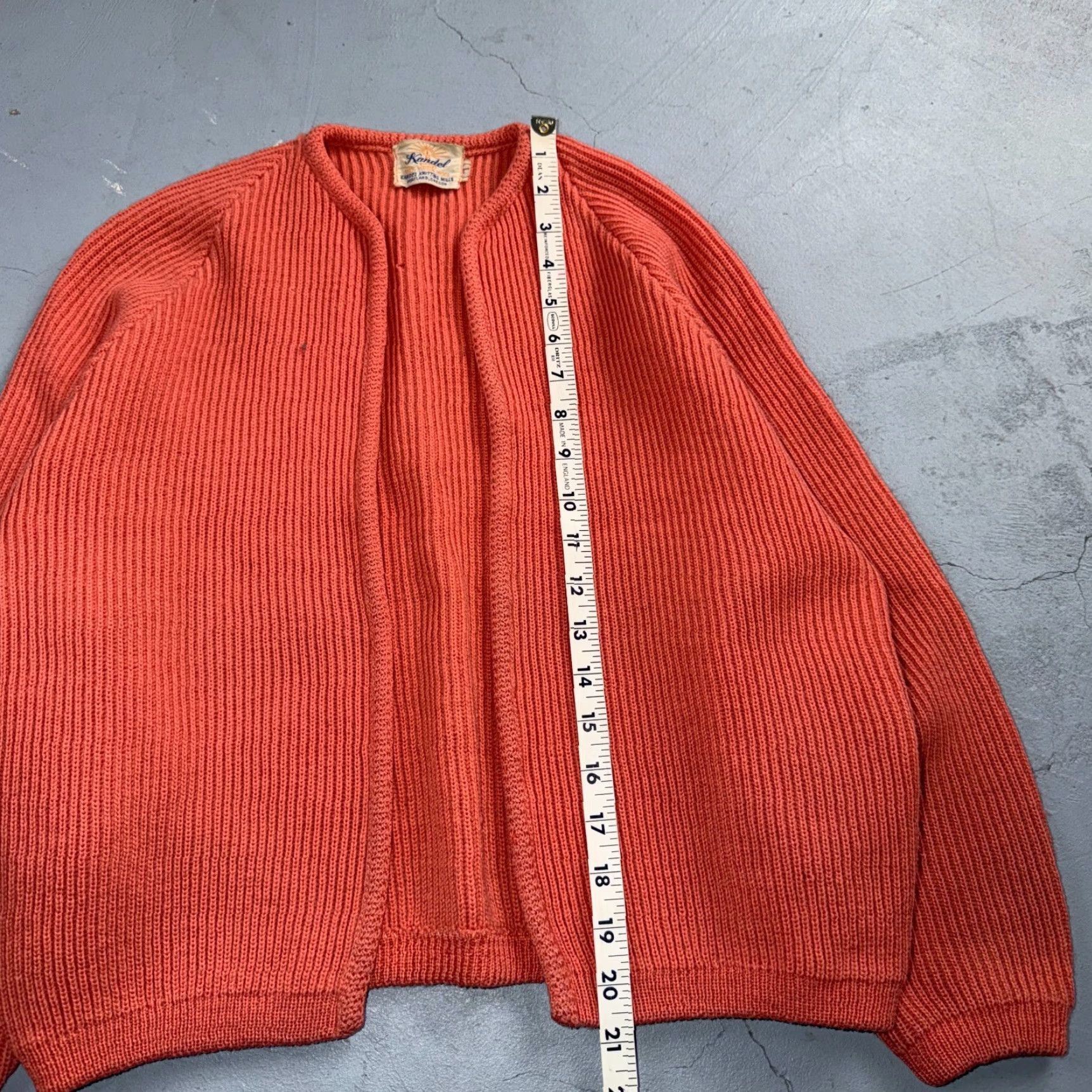 Vintage VINTAGE Kandel Oregon Woolen Mills Open Front Wool Sweater Cardigan Rockabilly L 50s Size L / US 10 / IT 46 - 3 Thumbnail