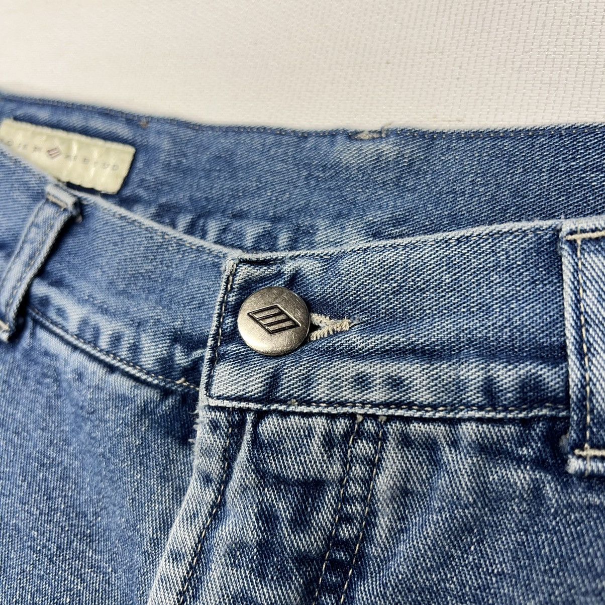Joseph Abboud × Vintage VTG Joseph Abboud Jeans Blue Straight Cropped Denim Italy Size US 34 / EU 50 - 6 Thumbnail
