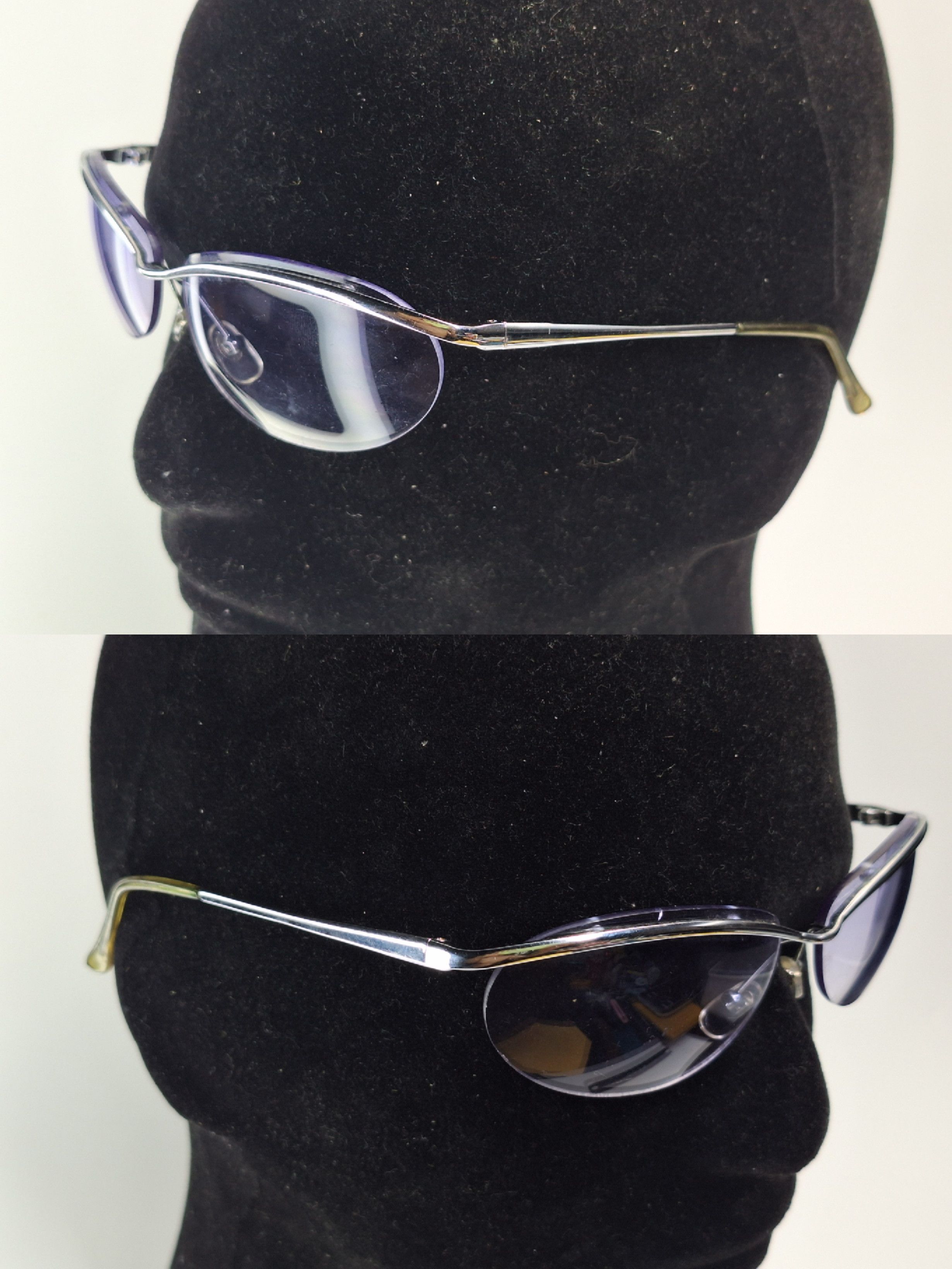 Other 00s Japan Vintage All Silver Semi-Rimless Minimal Eyeglass Size ONE SIZE - 9 Thumbnail