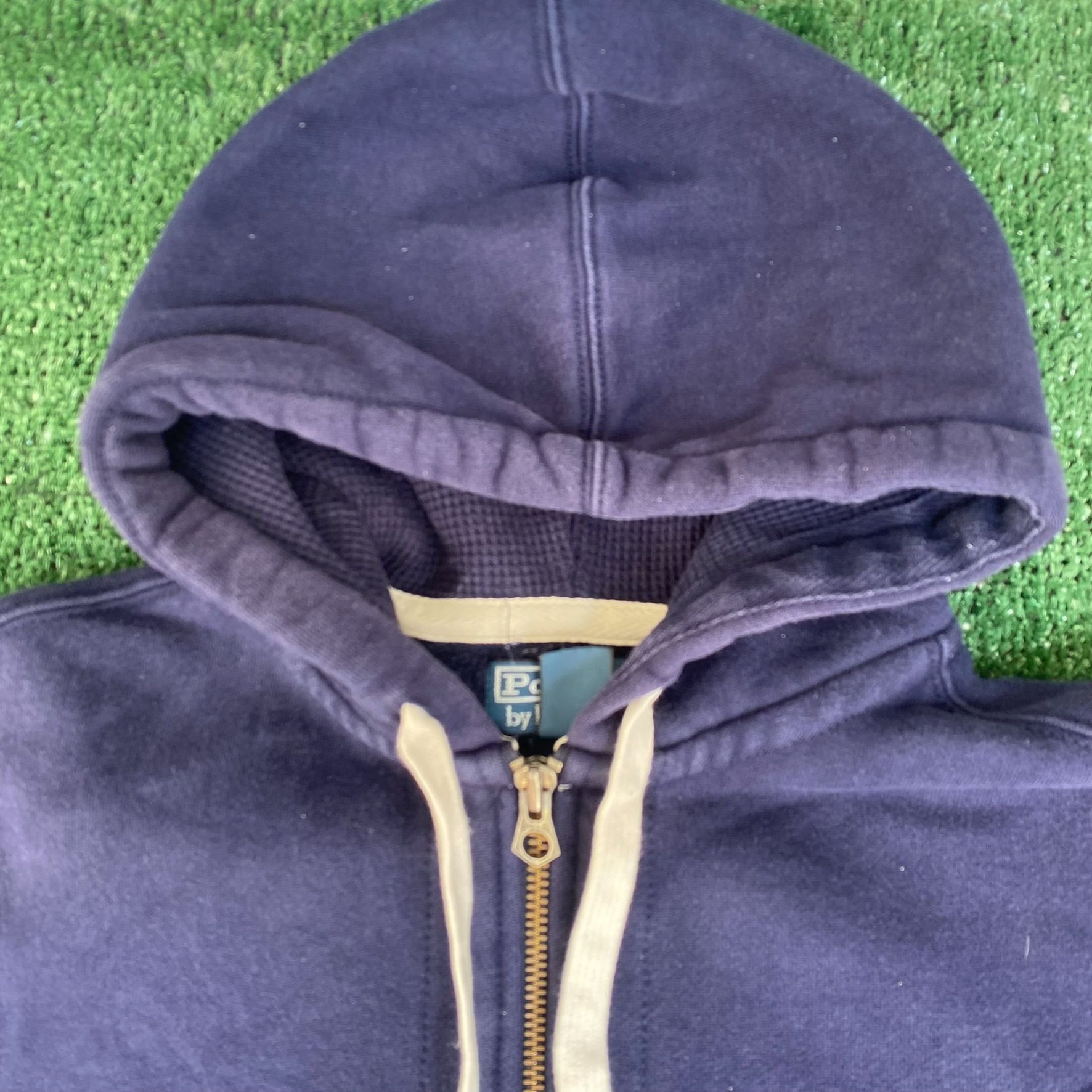 Polo Ralph Lauren Vintage Y2K Ralph Lauren Zip Hoodie Navy Blue Logo Sweatshir Size US L / EU 52-54 / 3 - 3 Thumbnail