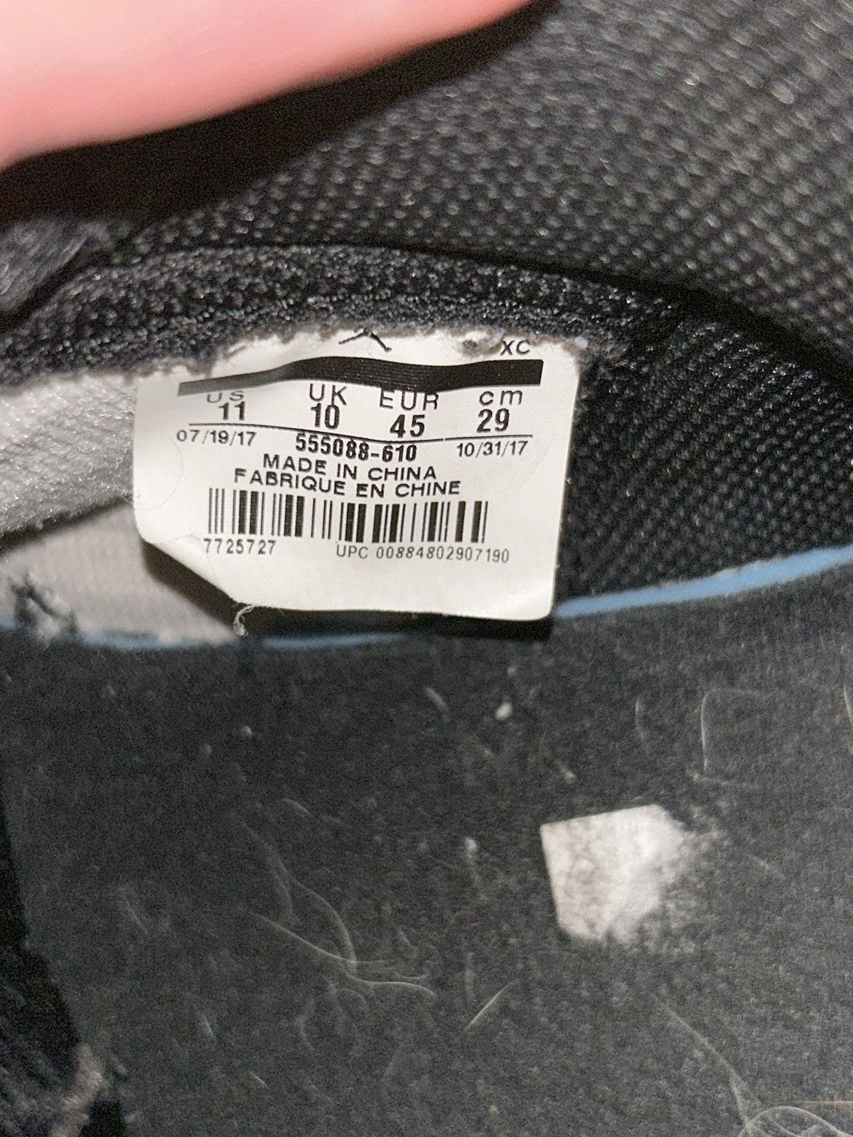 Jordan Brand × Nike Air Jordan 1 Retro High OG Bred Toe 2018 Size US 11 / EU 44 - 9 Thumbnail