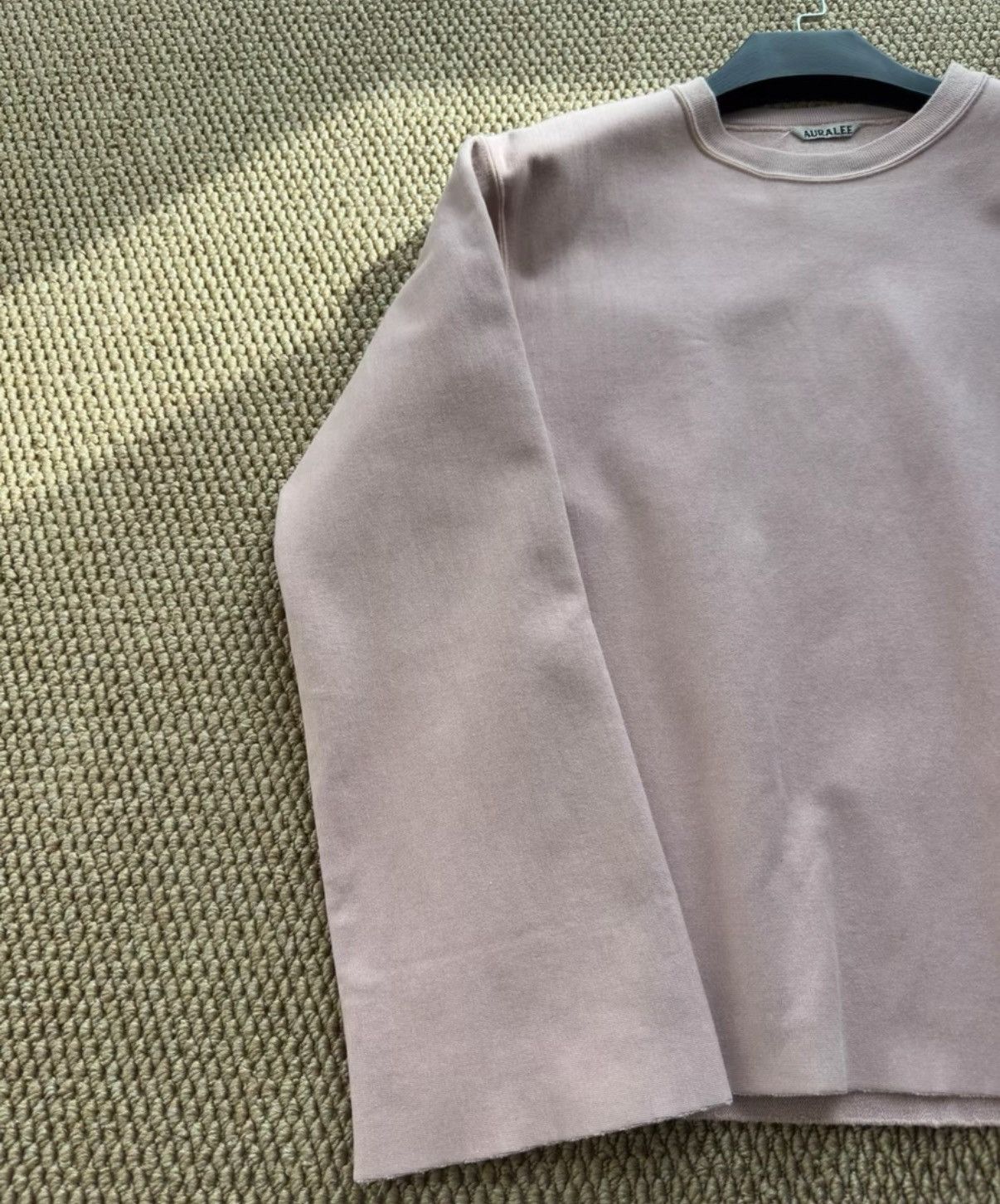 Auralee AURALEE Light Pink Flared Sleeve Crew Neck Sweatshirt K23 Size US S / EU 44-46 / 1 - 2 Thumbnail