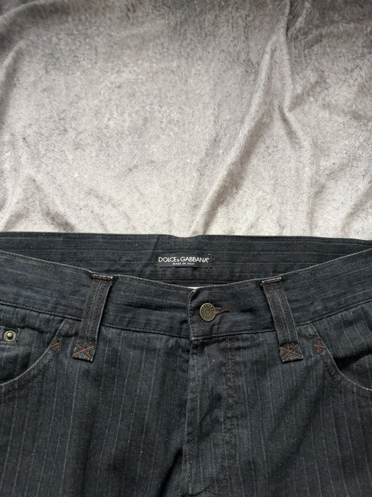 Dolce & Gabbana Dolce & Gabbana Denim Collection Men Jeans Striped Size US 38 / EU 54 - 12 Thumbnail