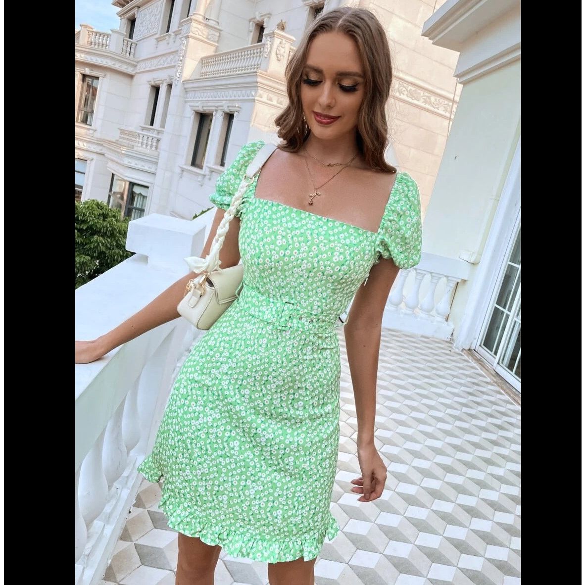 Zara ZARA Linen Belted Mini Dress NWT Size L / US 10 / IT 46 - 12 Thumbnail