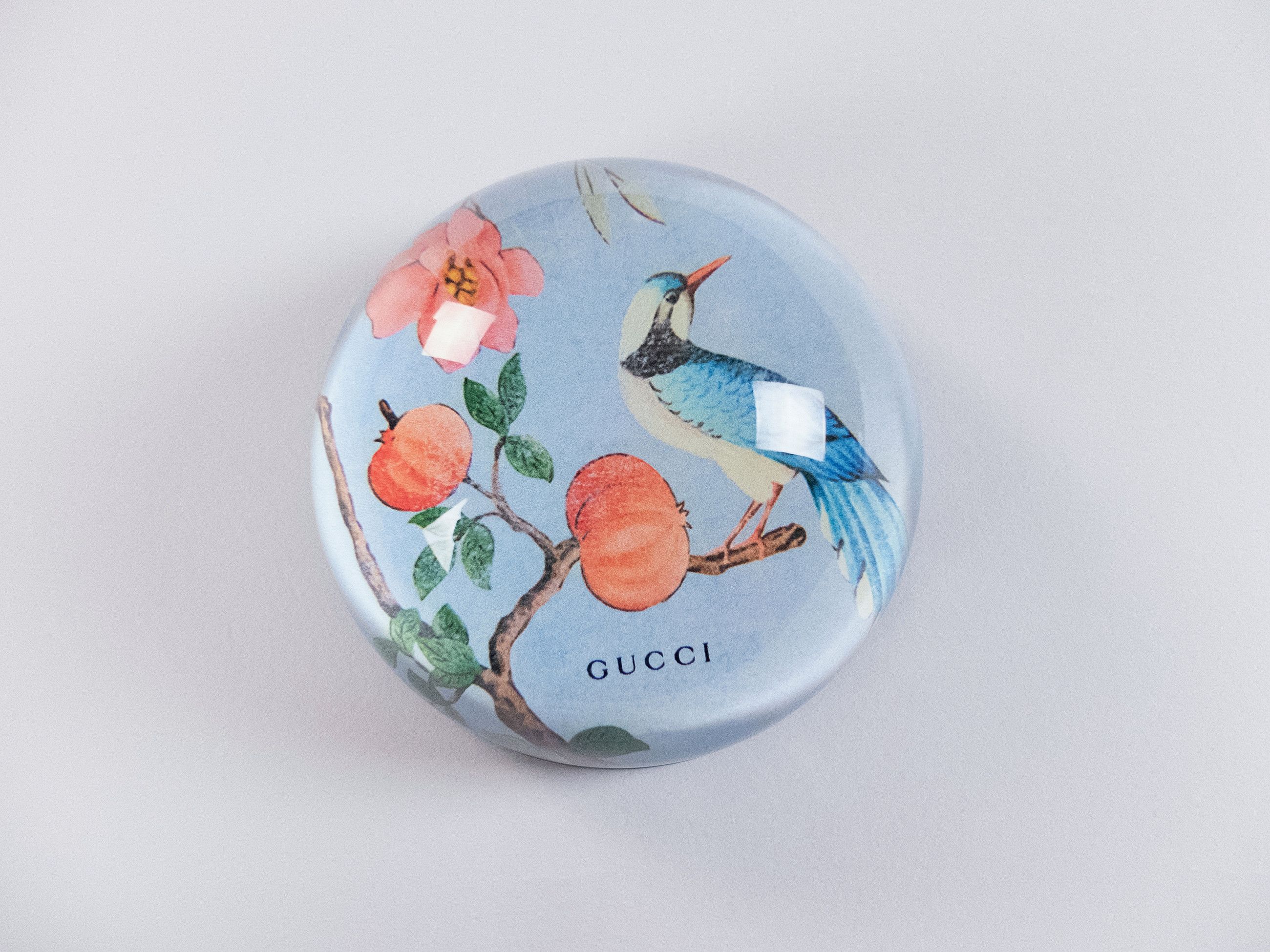 Gucci GUCCI blue Tian print clear glass paperweight stationery Size ONE SIZE - 2 Thumbnail