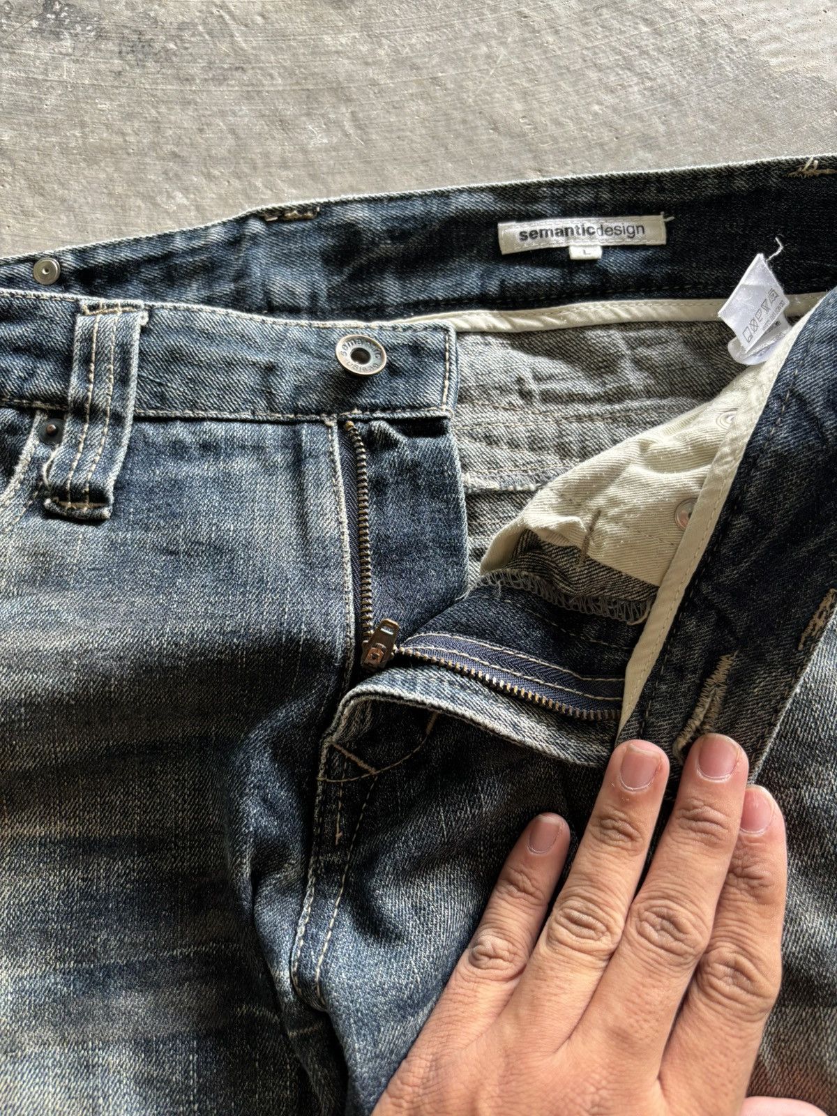If Six Was Nine Flare Semantic design rusty japanese jeans punk grunge style Size US 34 / EU 50 - 4 Thumbnail