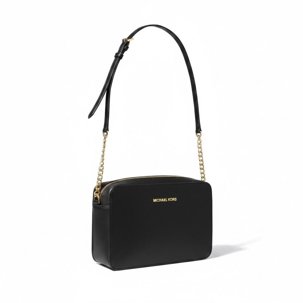 Michael Kors Michael Kors Jet Set Large Black Saffiano Crossbody Chain Size ONE SIZE - 2 Thumbnail