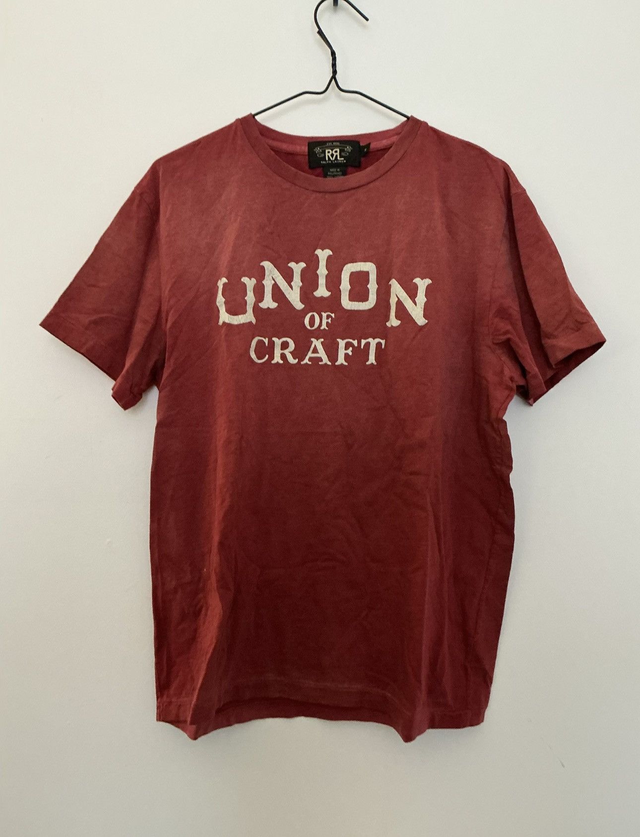 Polo Ralph Lauren RRL Ralph Lauren “Union of Craft” Tee — Red Size US M / EU 48-50 / 2 - 1 Thumbnail