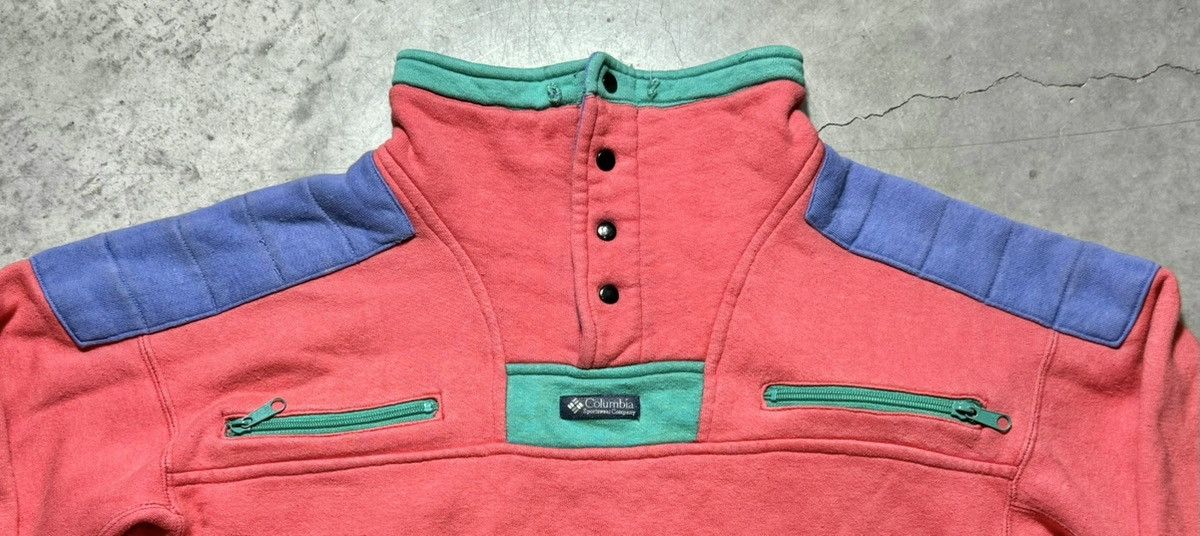 Columbia × Vintage Vintage Columbia Snap Pullover Fleece size S Size US L / EU 52-54 / 3 - 2 Thumbnail