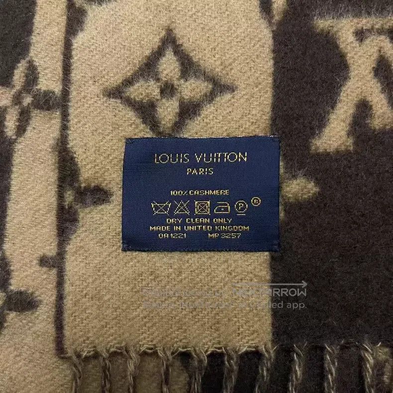 Louis Vuitton Louis Vuitton Brown Tiger Cashmere Scarf Size ONE SIZE - 6 Thumbnail