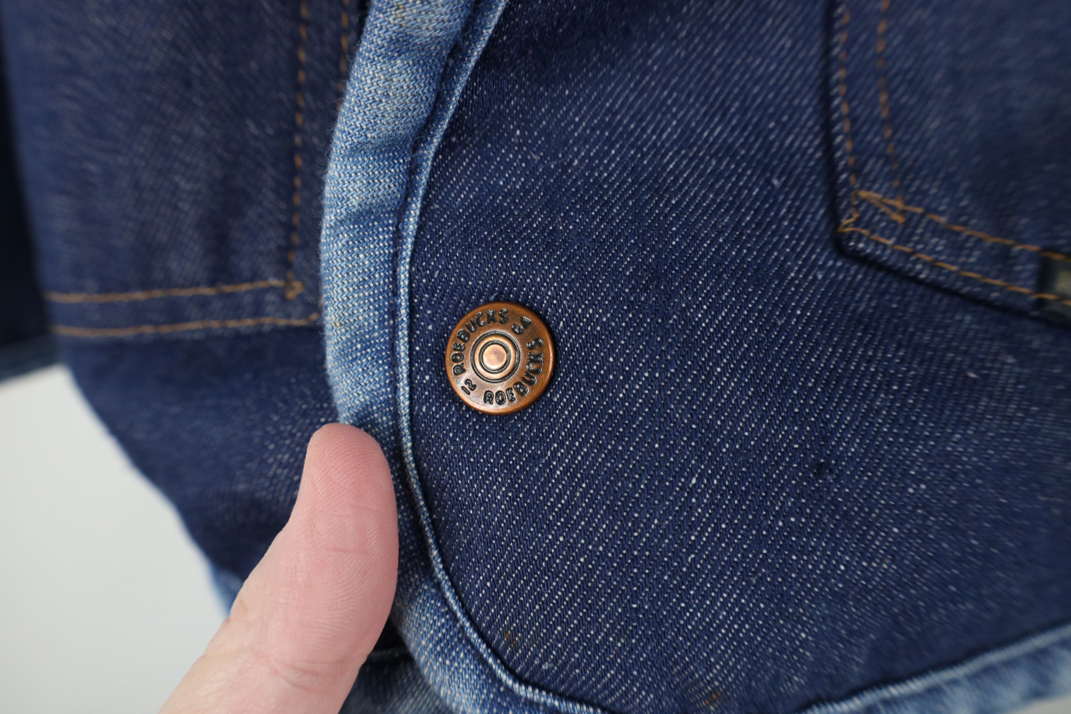 Vintage Vintage 60s 70s Streetwear Western Fleece Denim Vest Jacket Size US XXL / EU 58 / 5 - 5 Thumbnail