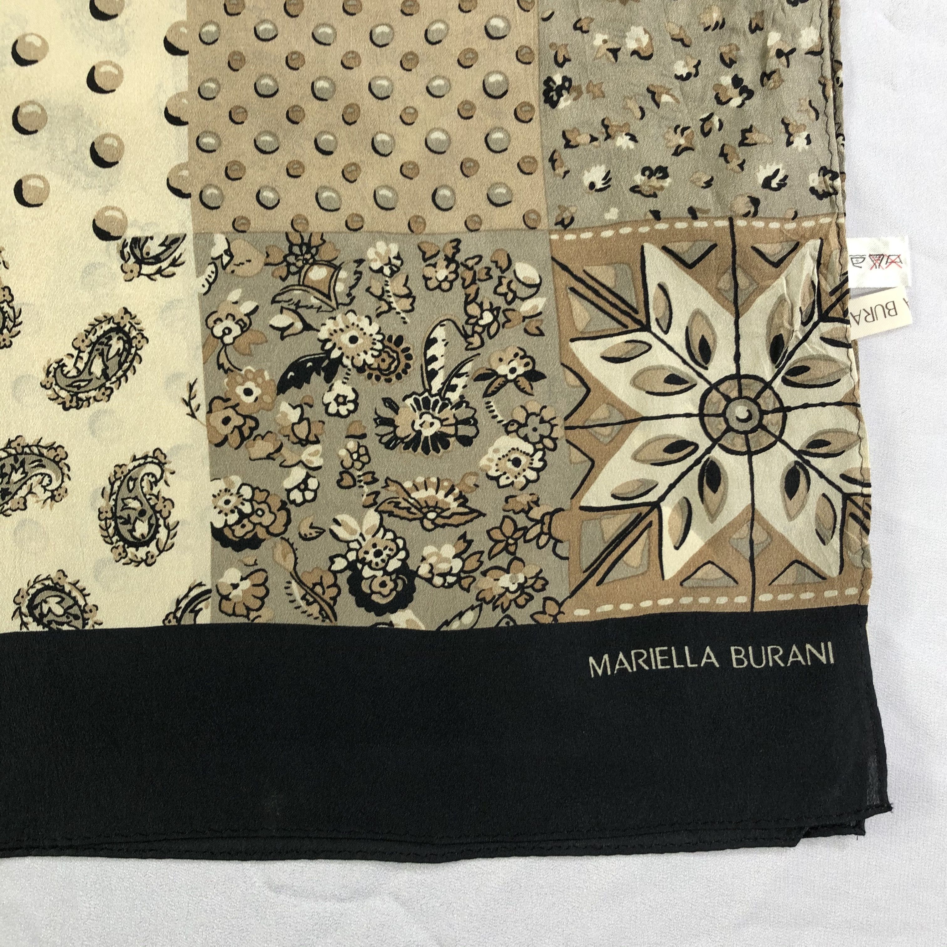Vintage Vintage Mariella Burani Silk Scarf Size ONE SIZE - 4 Thumbnail