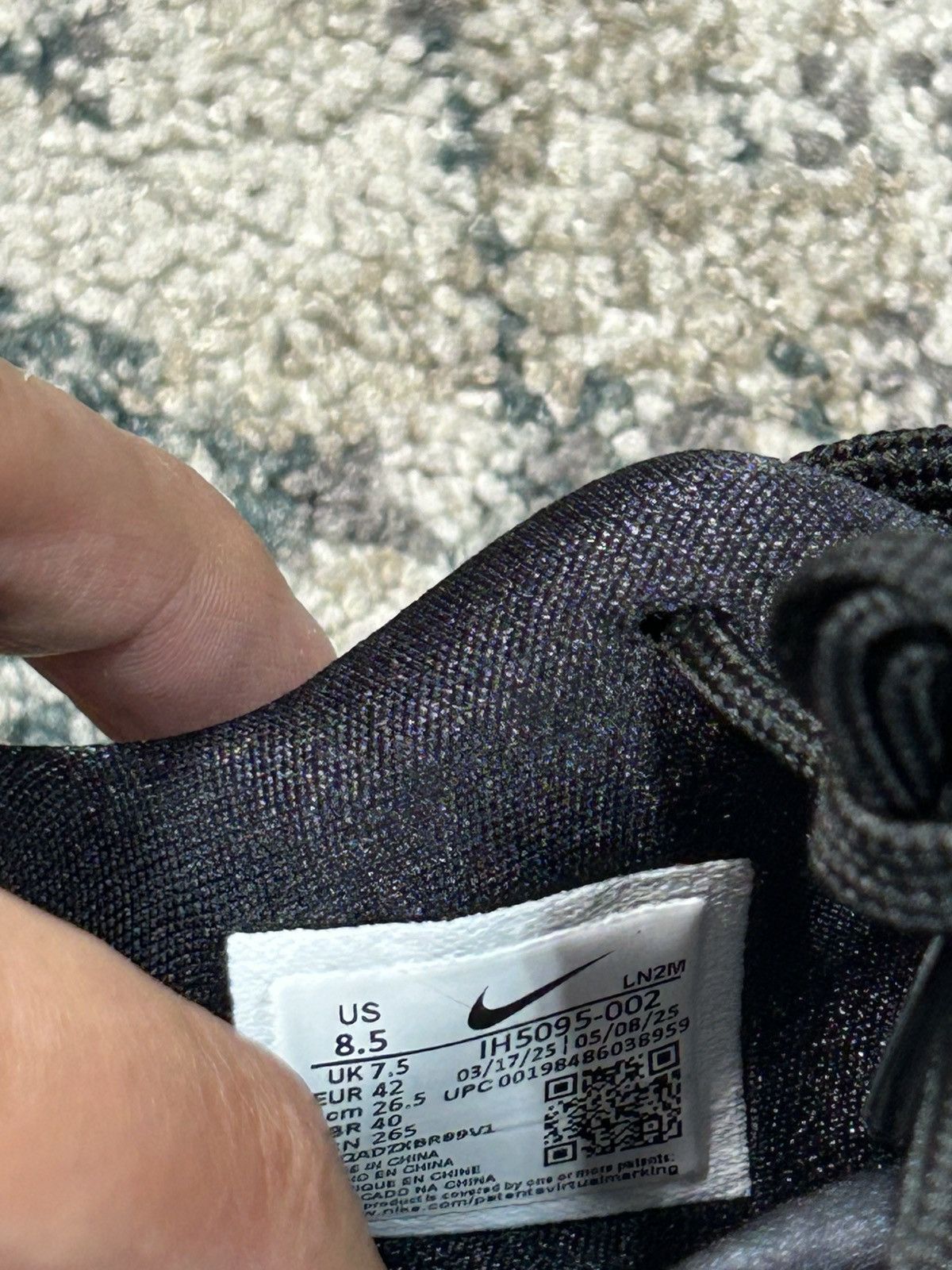 Nike Unreleased Kobe 9 Protro Triple Black Size US 8.5 / EU 41-42 - 6 Thumbnail