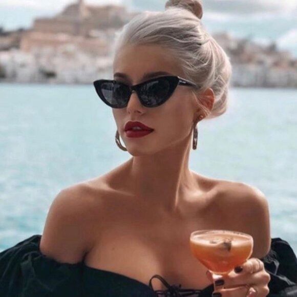 Saint Laurent Paris 🕶️ New Saint Laurent SL213 LILY 001 Sunglasses - Black Size ONE SIZE - 2 Thumbnail