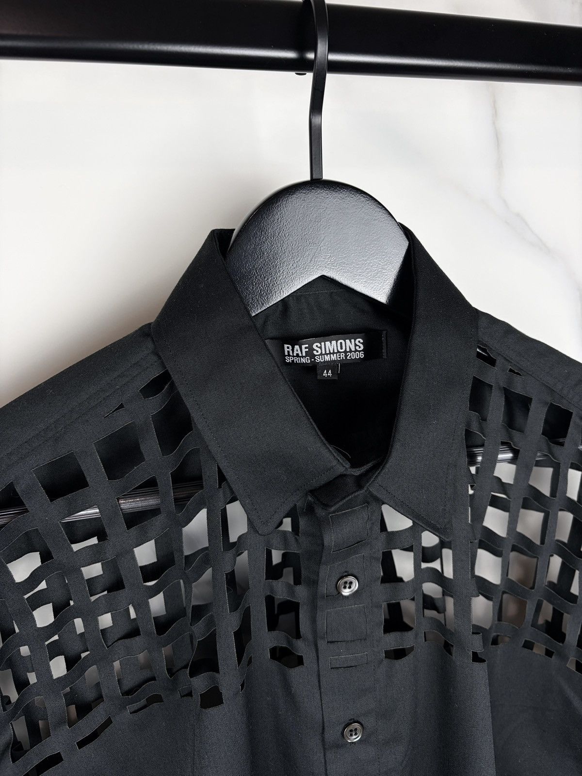Raf Simons SS06 Raf Simons Laser Cut Net Buttonup Shirt Icarus Surgit Size US S / EU 44-46 / 1 - 4 Thumbnail