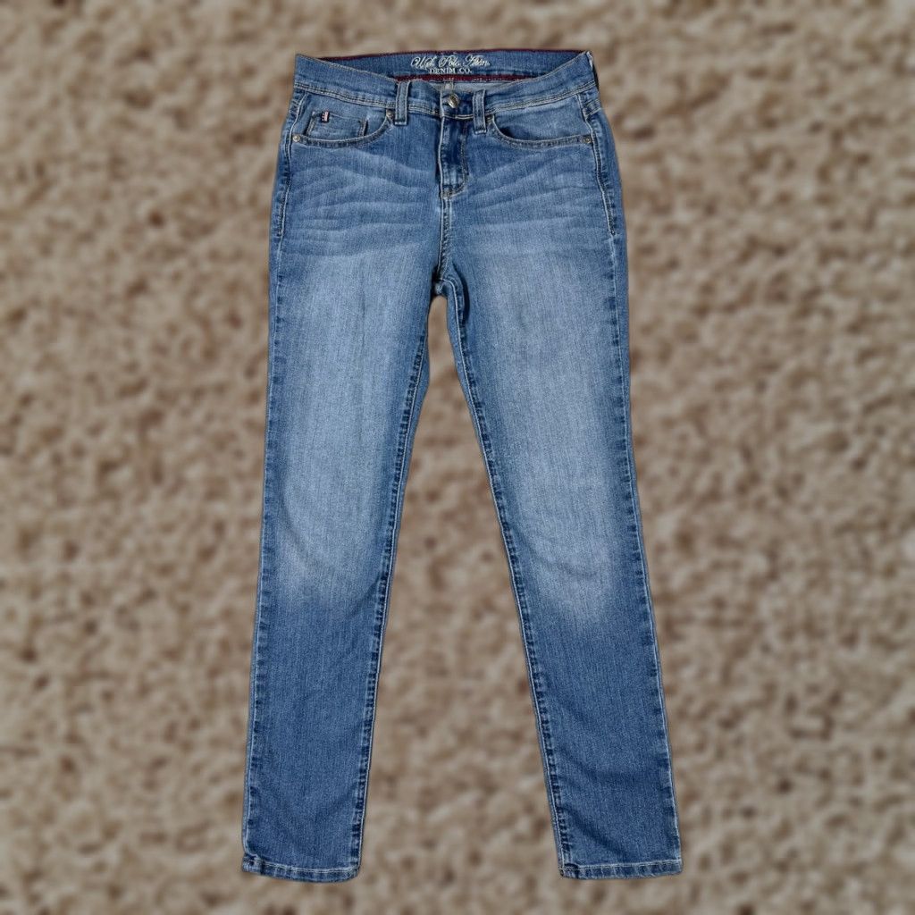 Vintage US Polo Assn Women's Jeans Skinny Mid Rise Blue Denim 8 Classic Modern Size 30" / US 8 / IT 44 - 1 Thumbnail