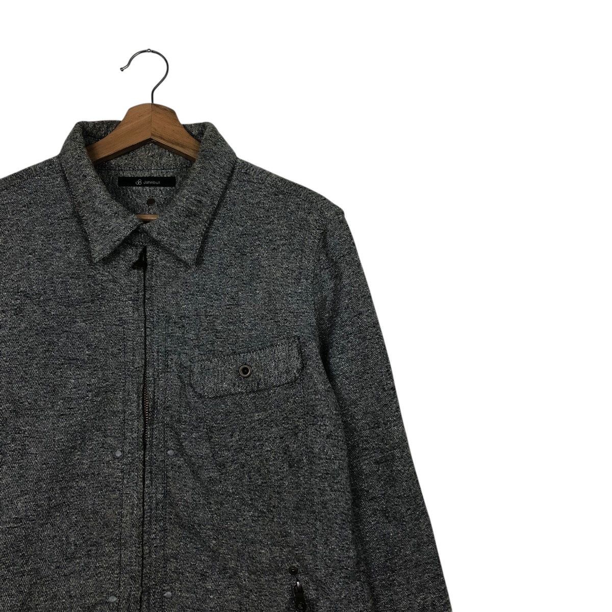 Johnbull 📌Vintage Zipper Biker Jacket Johnbull Herringbone Design Size US L / EU 52-54 / 3 - 7 Thumbnail