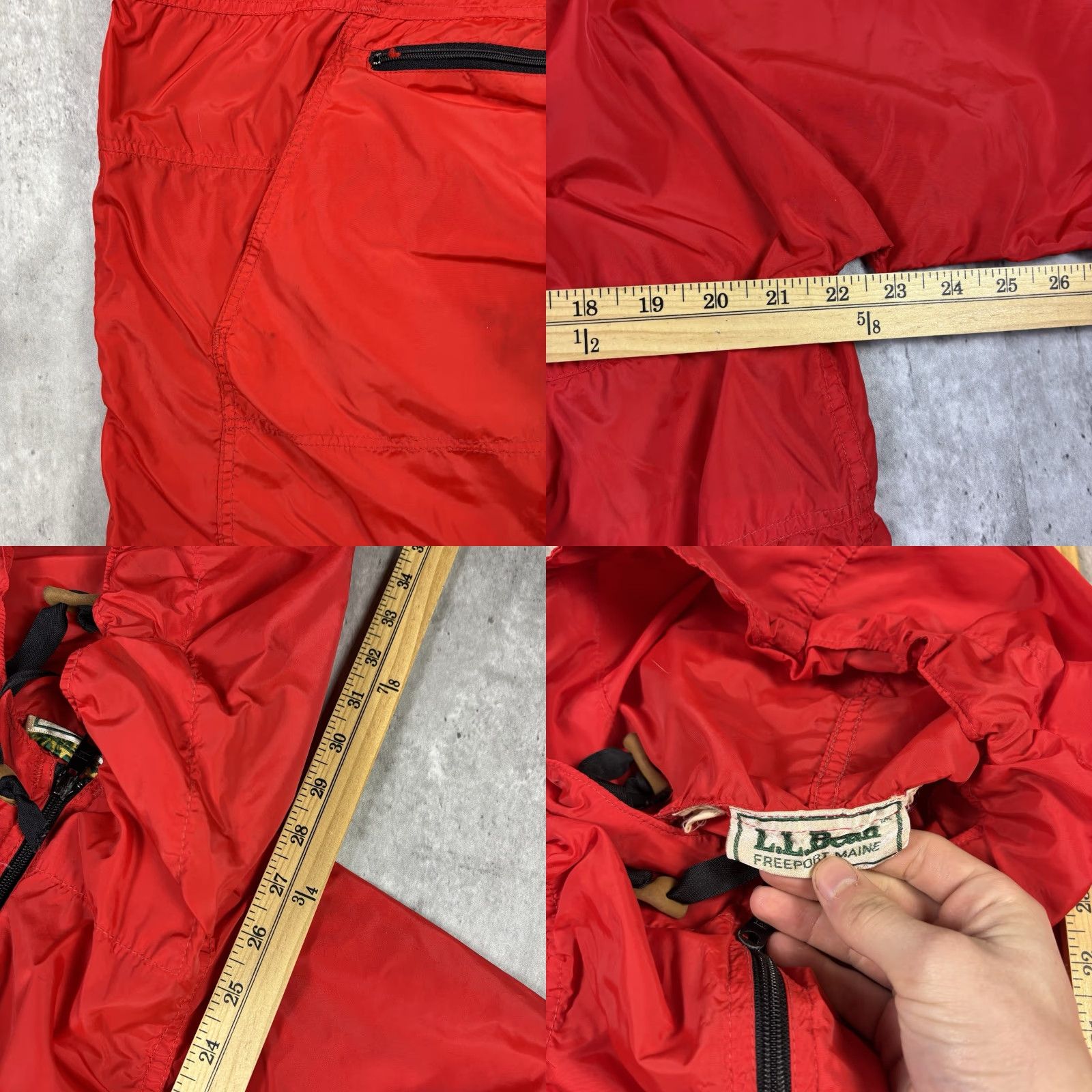 Vintage VINTAGE L.L. Bean Red Windbreaker Jacket Mens Large Nylon Lightweight Zip 90s Style Size US L / EU 52-54 / 3 - 8 Thumbnail
