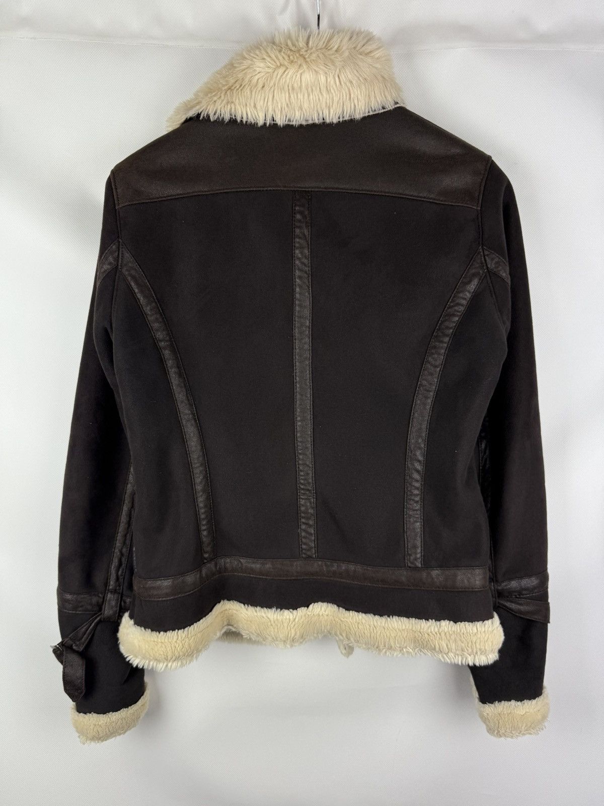 Armani Armani Jeans Ladies Faux Fur Aviator Y2K Bomber Jacket Size M / US 6-8 / IT 42-44 - 13 Thumbnail