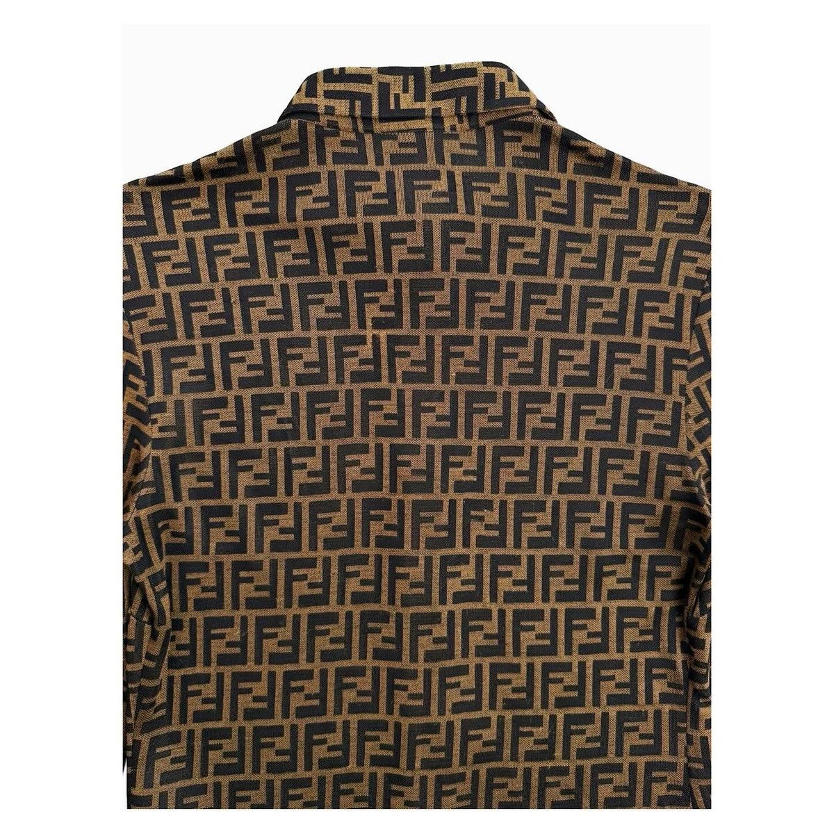 Fendi Fendi Zucca Monogram FF Logo Rayon Shirt Size M / US 6-8 / IT 42-44 - 6 Thumbnail