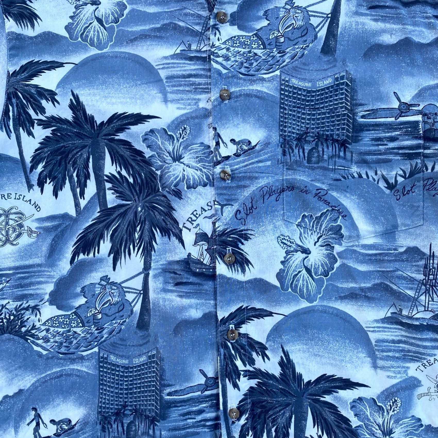 Vintage VINTAGE Ke Nui Hawaiian Shirt Mens Large Treasure Island Casino Size US L / EU 52-54 / 3 - 2 Thumbnail