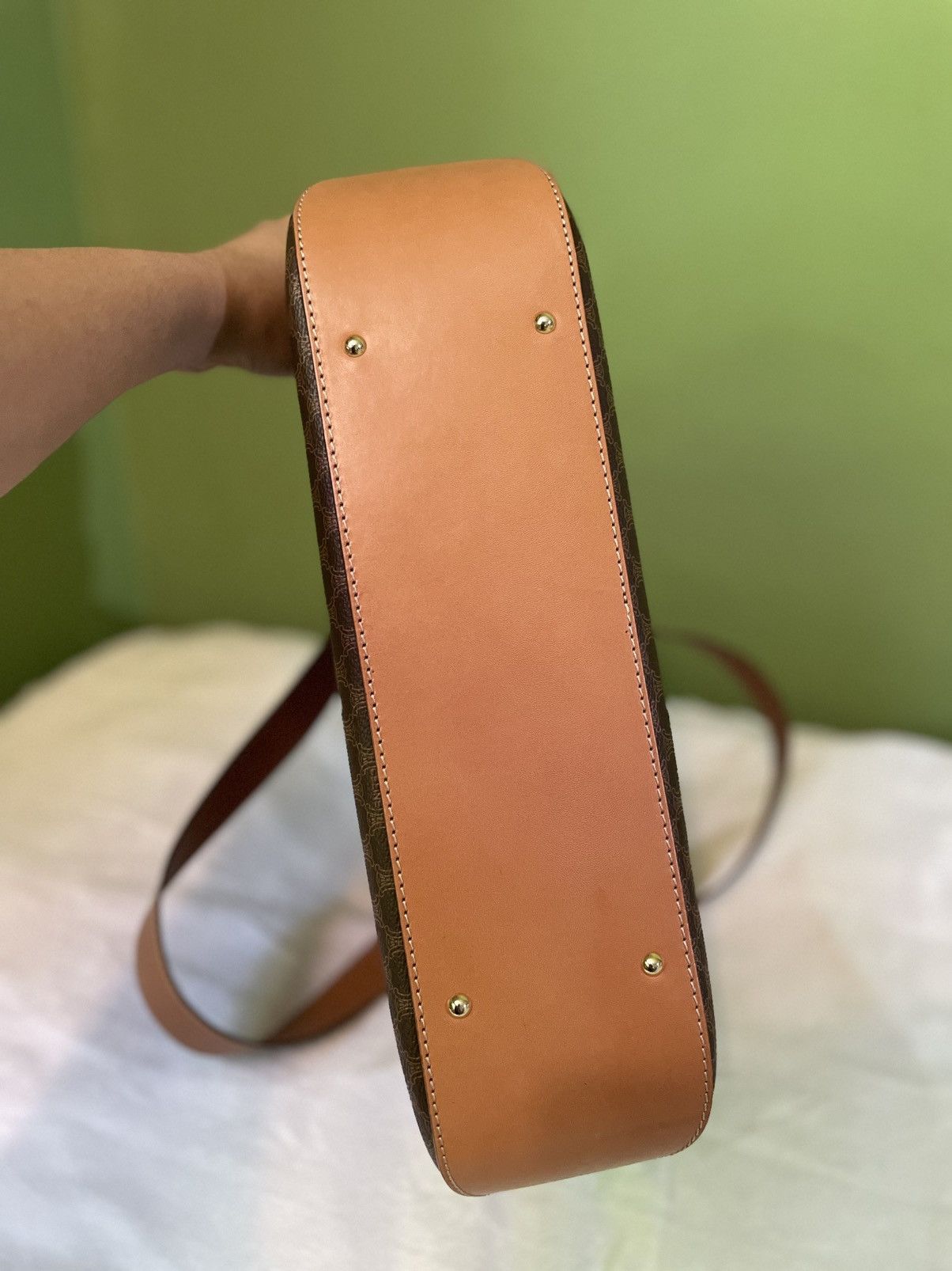 Celine Celine Brown Macadam Tote Bag Size ONE SIZE - 4 Thumbnail