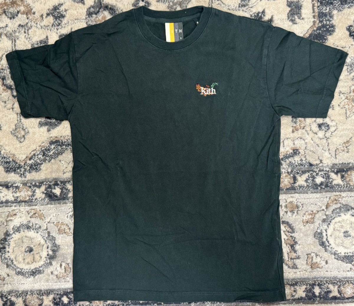 Kith Kith Green Floral/Flower Embroidered Logo Short Sleeve Shirt Size US S / EU 44-46 / 1 - 1 Thumbnail