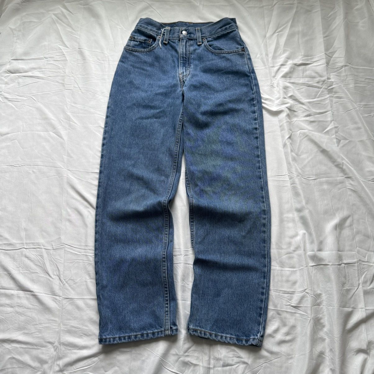 Levi's Vintage Clothing Levi’s 550 Slim Fit Jeans Youth Girls – Size 14 Medium Wash Size 36" / US 14 / IT 50 - 8 Thumbnail