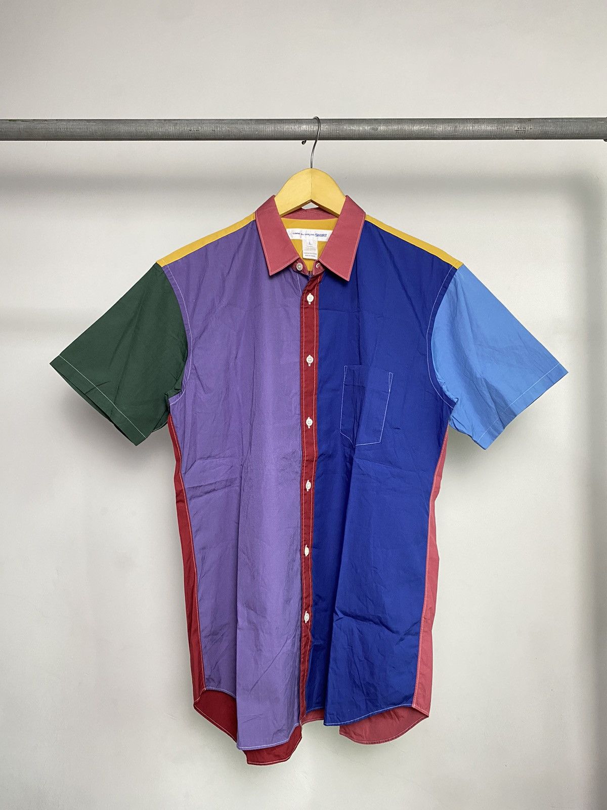 Comme des Garcons CDG Multicolor Block Shirt Size US L / EU 52-54 / 3 - 1 Thumbnail