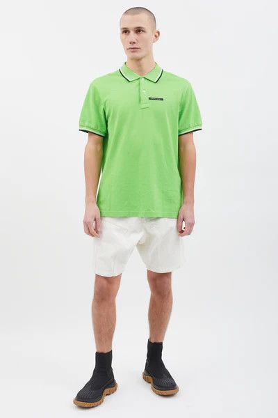 o1mt1gz0924 Short Sleeve Polo Shirt in Light Green