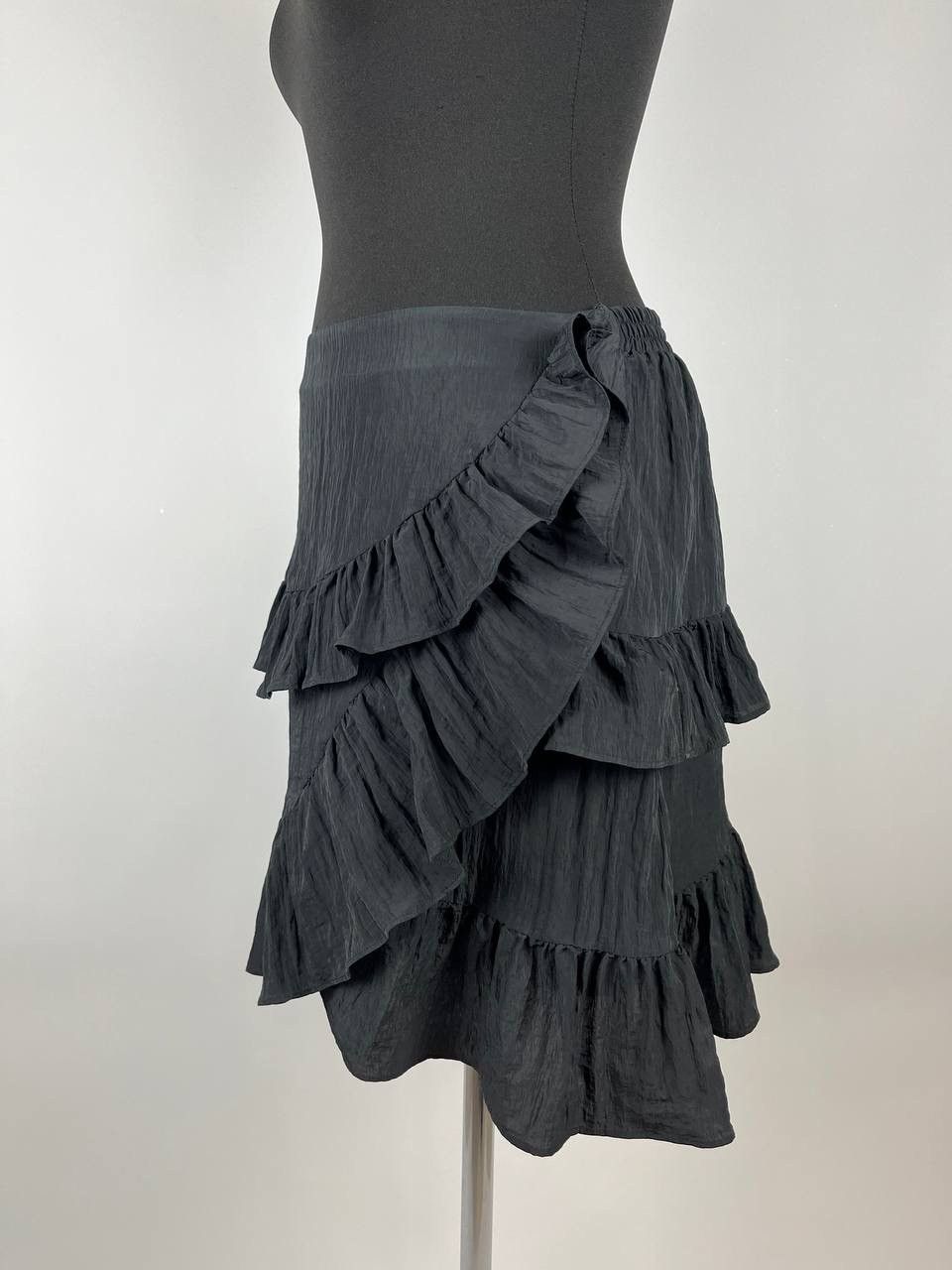 Designer × Maje Maje Black Short Skirt Size 42 (0300) Size 28" / US 6 / IT 42 - 2 Thumbnail