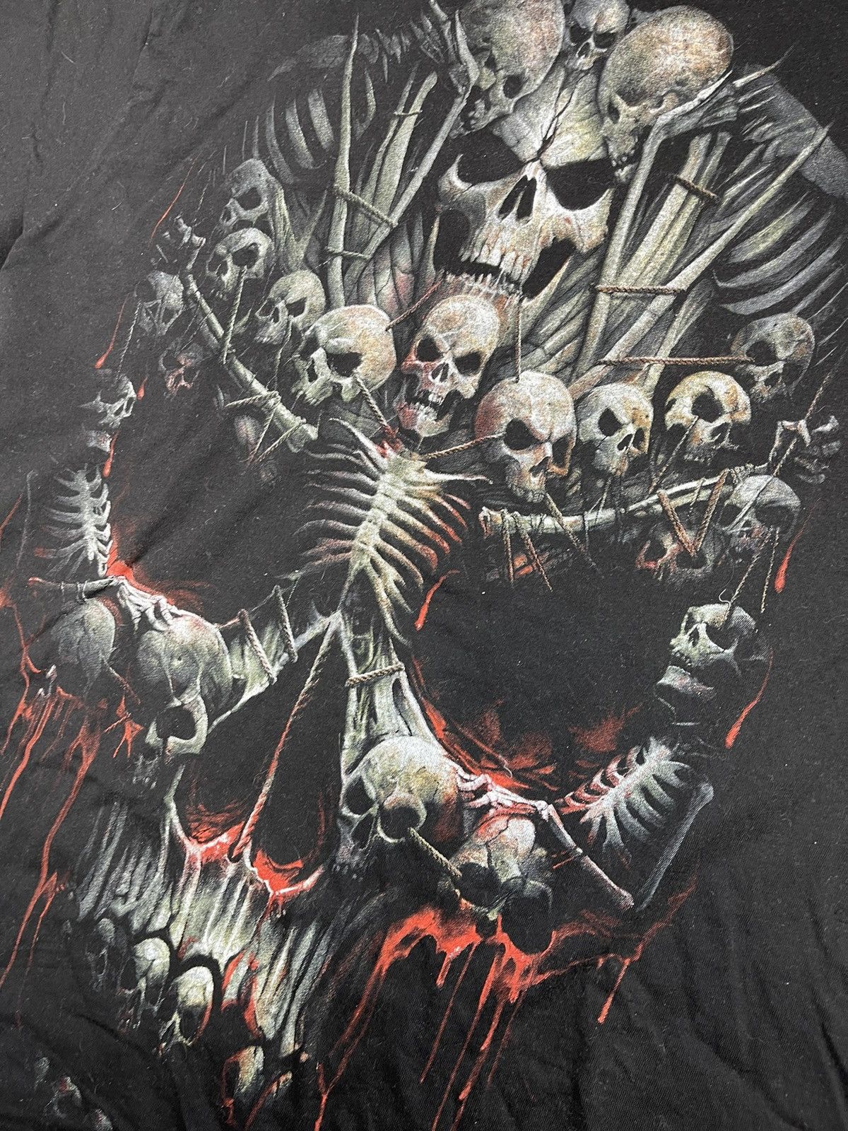 Vintage ☠️Spiral big logo tee skull rock Size US XL / EU 56 / 4 - 4 Thumbnail