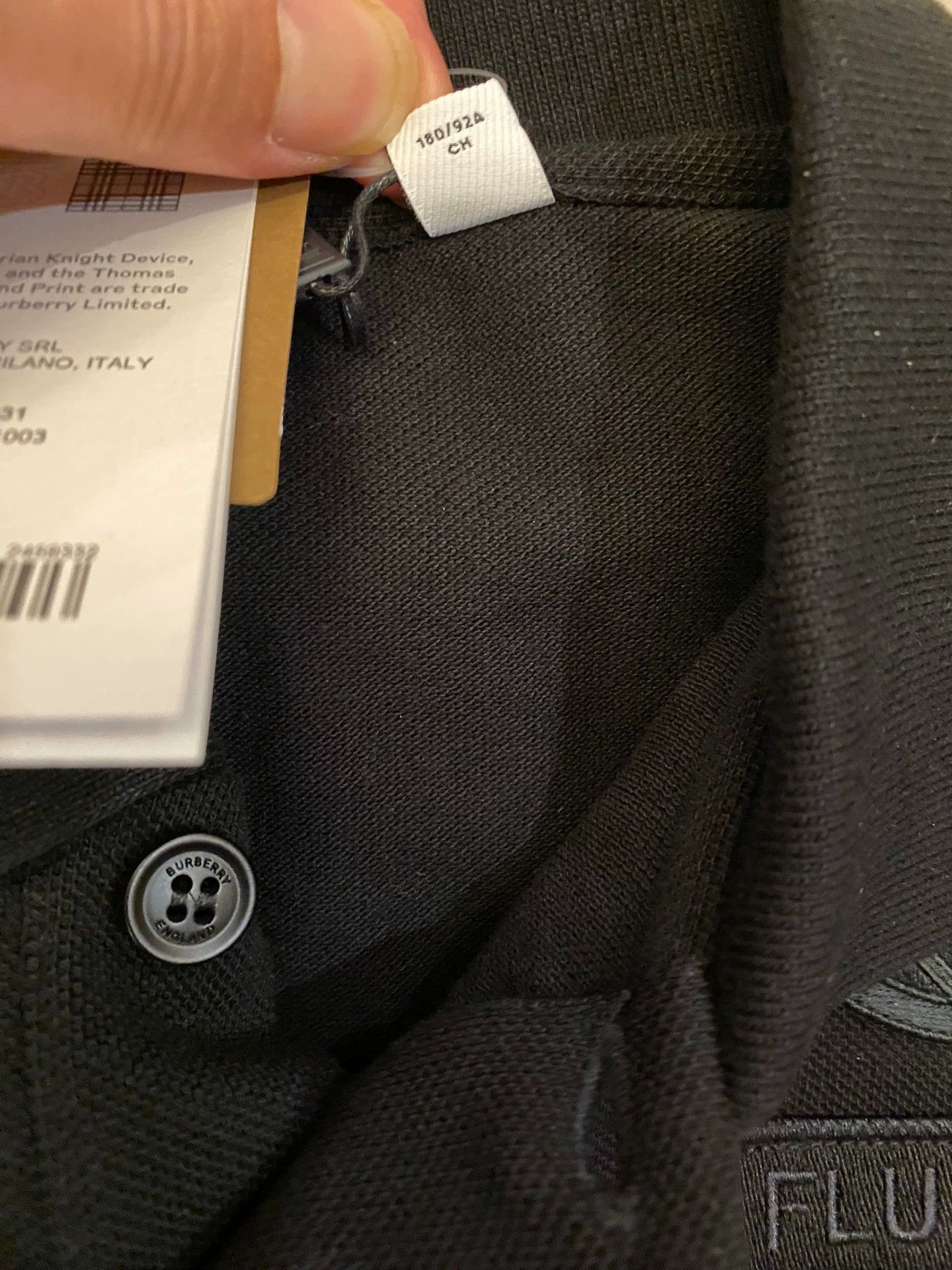 Burberry Burberry Embroidered Logo Polo Shirt S (Loose) Size US S / EU 44-46 / 1 - 8 Thumbnail