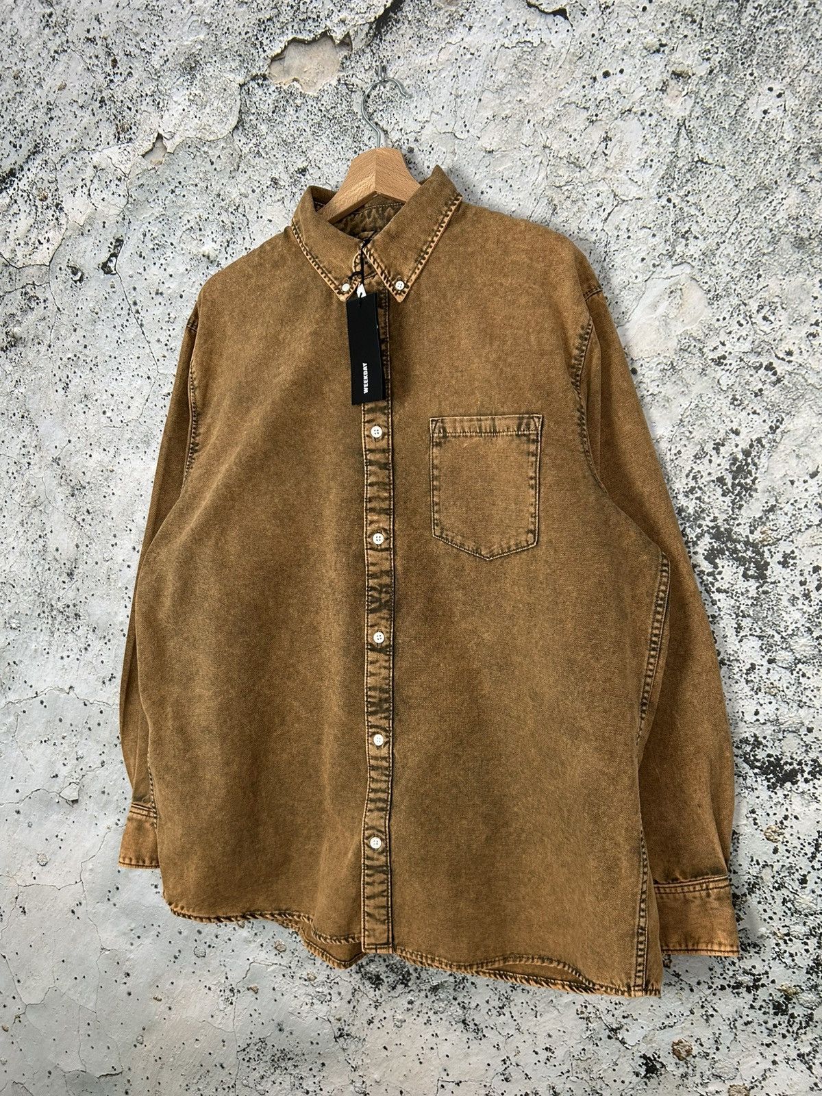 Weekday Weekday Malcon Overdyed Overshirt Streetwear Skate Rock Size US M / EU 48-50 / 2 - 2 Thumbnail