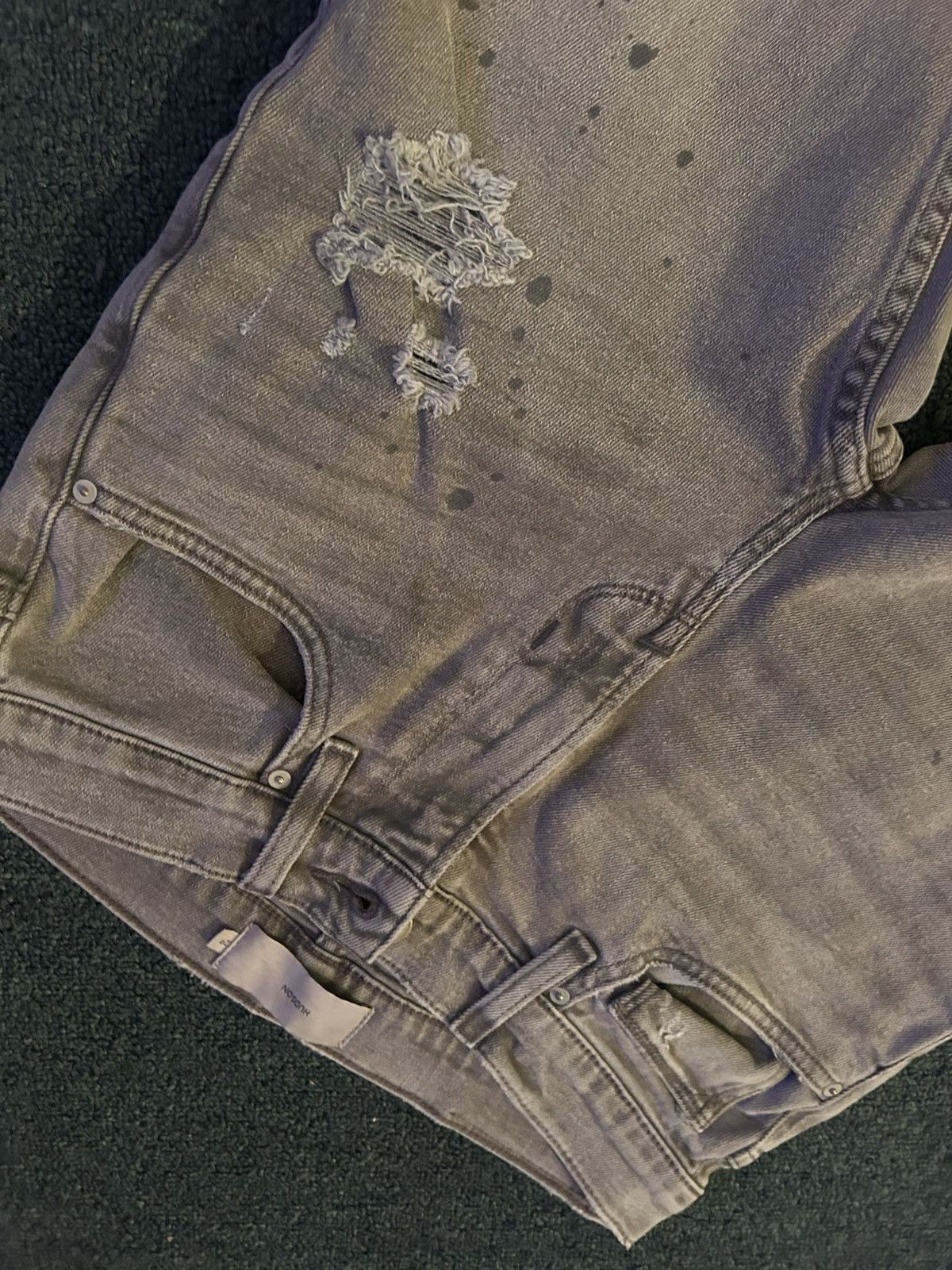Hudson Hudson Men's Zack Distressed Skinny Jeans (29) Size US 29 - 2 Thumbnail