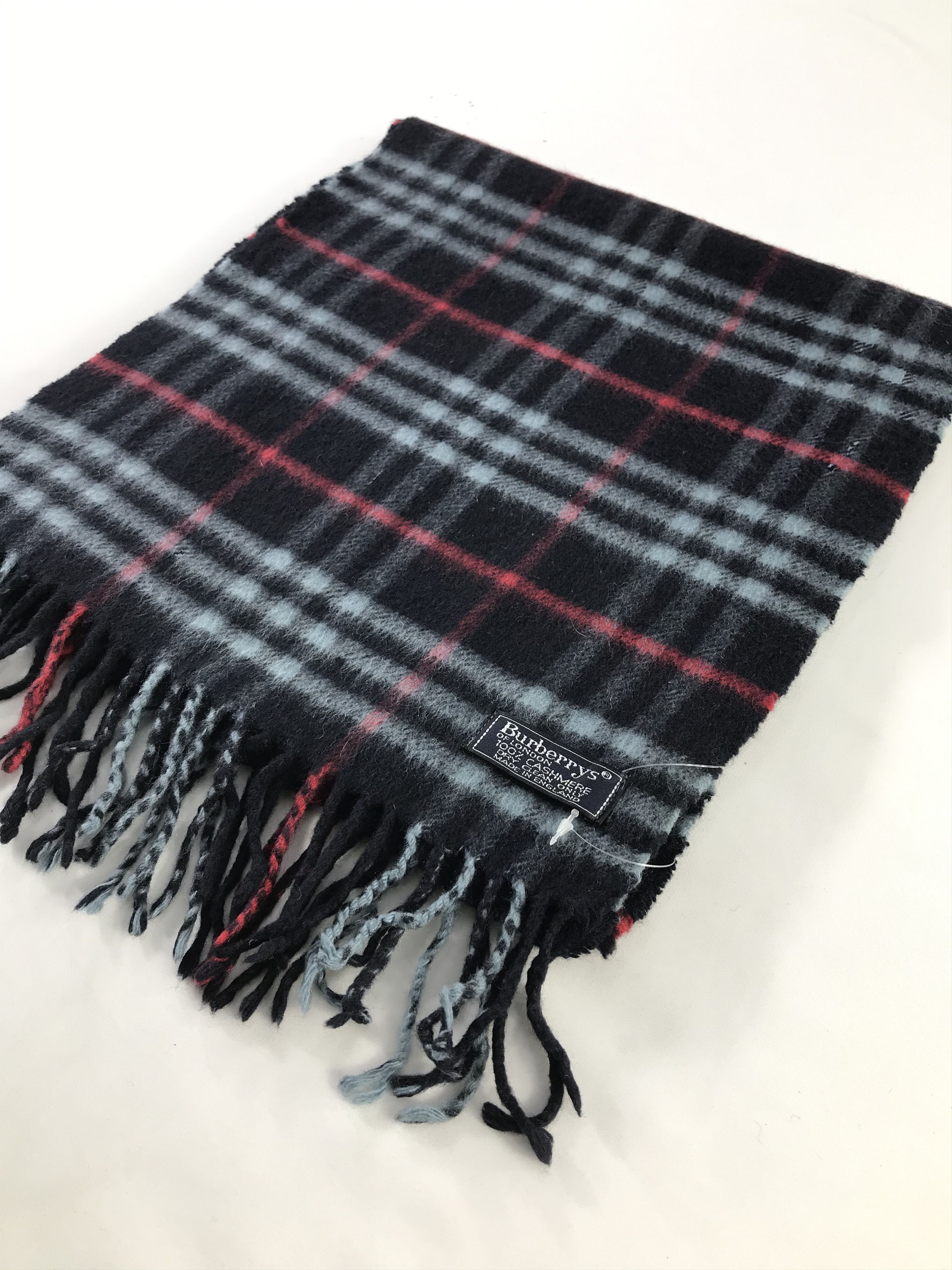 Burberry × Vintage Burberry Scarf / Muffler / Neckwear - WW1855 Size ONE SIZE - 3 Thumbnail