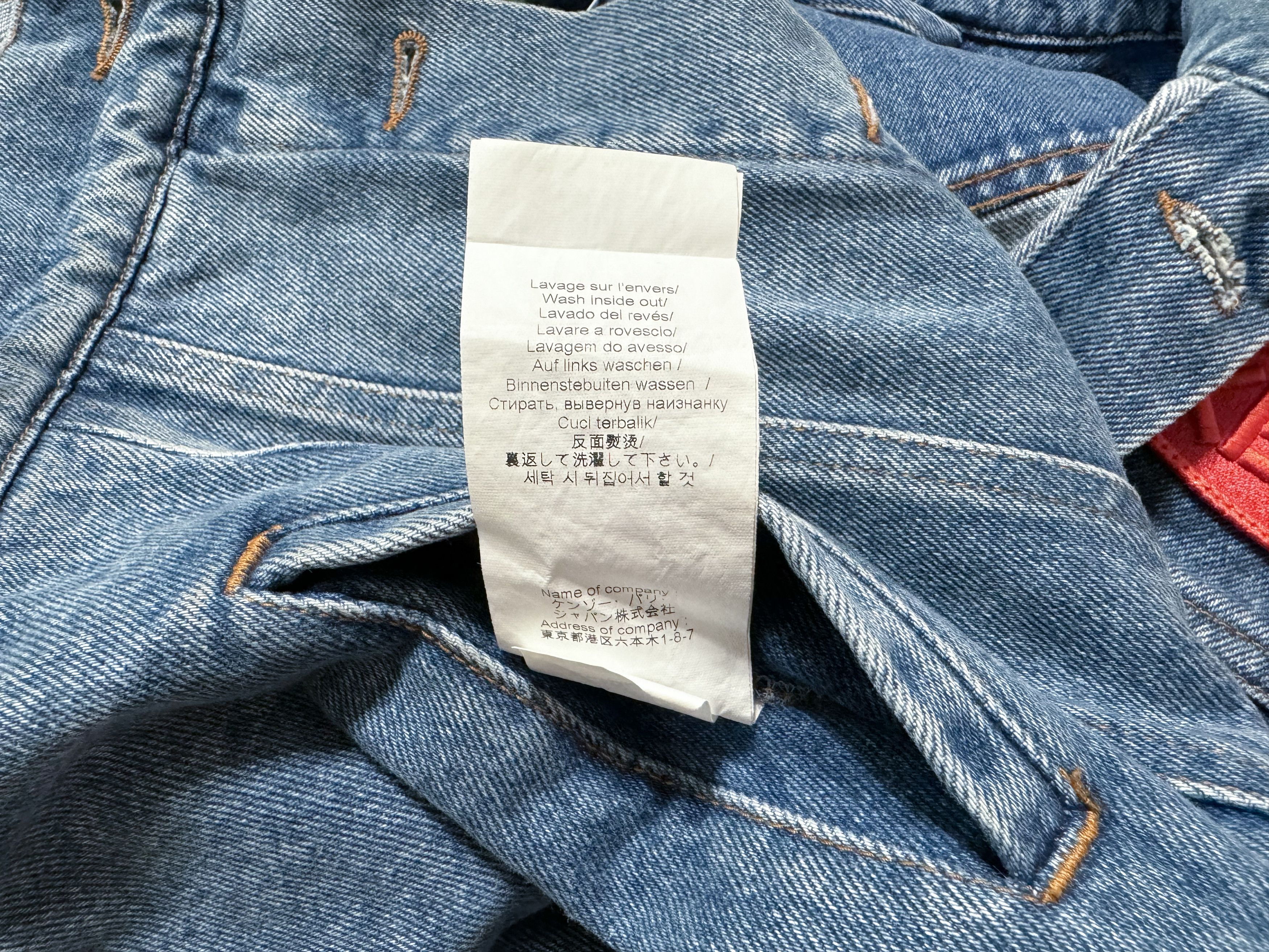 Kenzo Kenzo Medium Wash Denim Jacket with Patches Size US M / EU 48-50 / 2 - 8 Thumbnail
