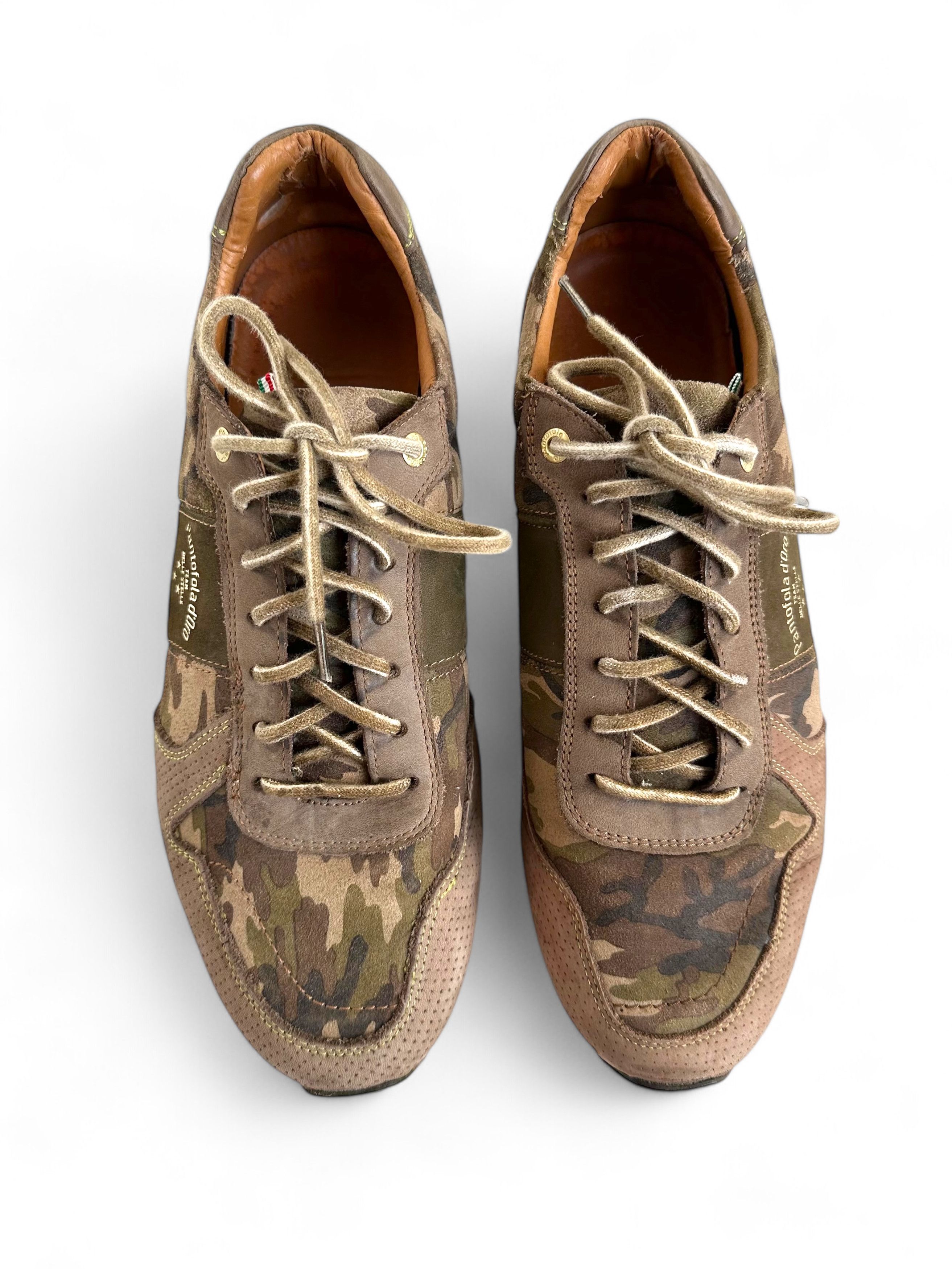 Pantofola d'Oro Pantofola Doro Camouflage Leather Low Top Sneakers Size US 11 / EU 44 - 6 Thumbnail