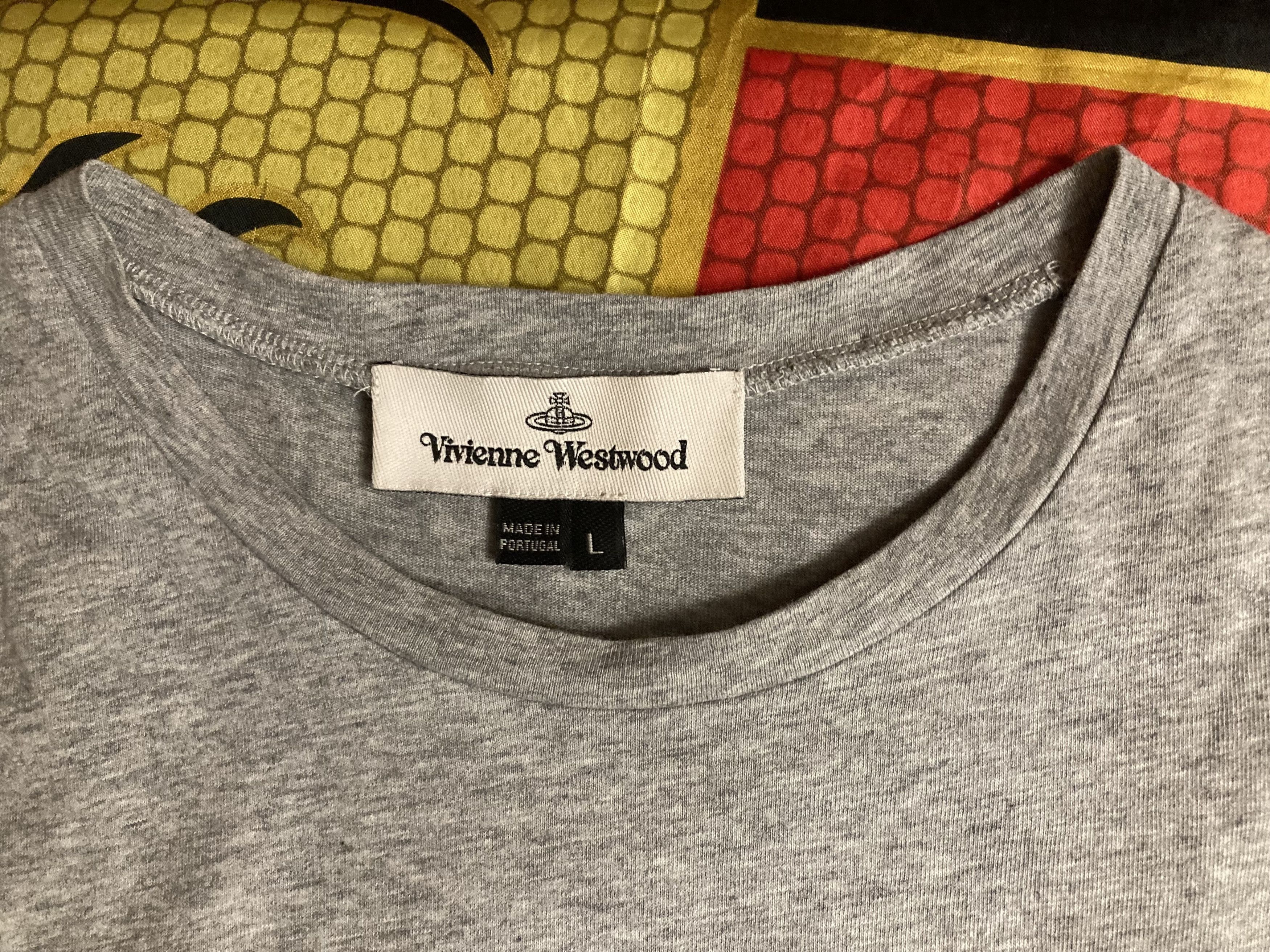 Vivienne Westwood Vivienne Westwood Embroidered orb logo Grey T-Shirt Size US L / EU 52-54 / 3 - 5 Thumbnail