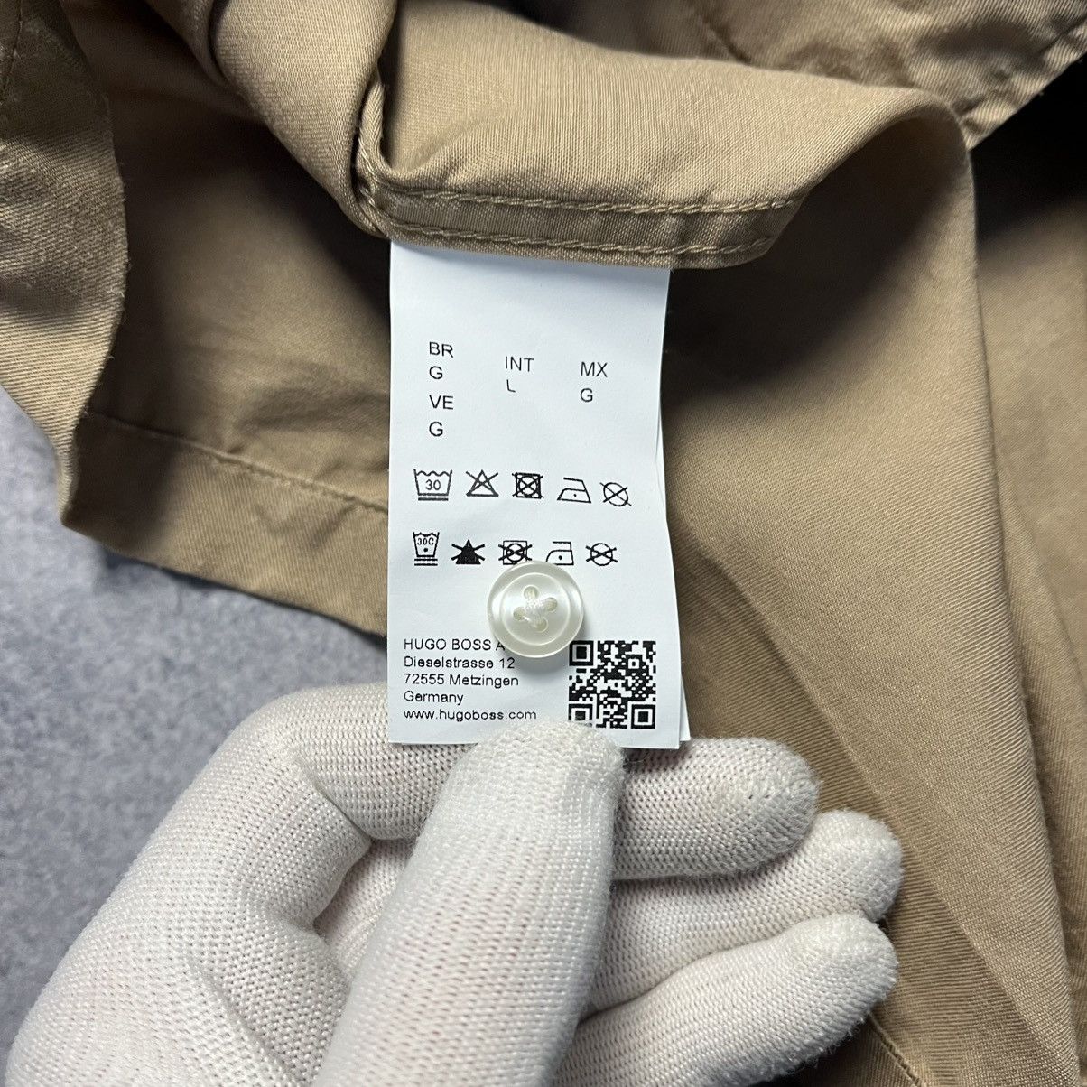 Designer × Hugo Boss Hugo Boss Brown Shirt Short Sleeve Button Up Luxury Designer Size US L / EU 52-54 / 3 - 5 Thumbnail