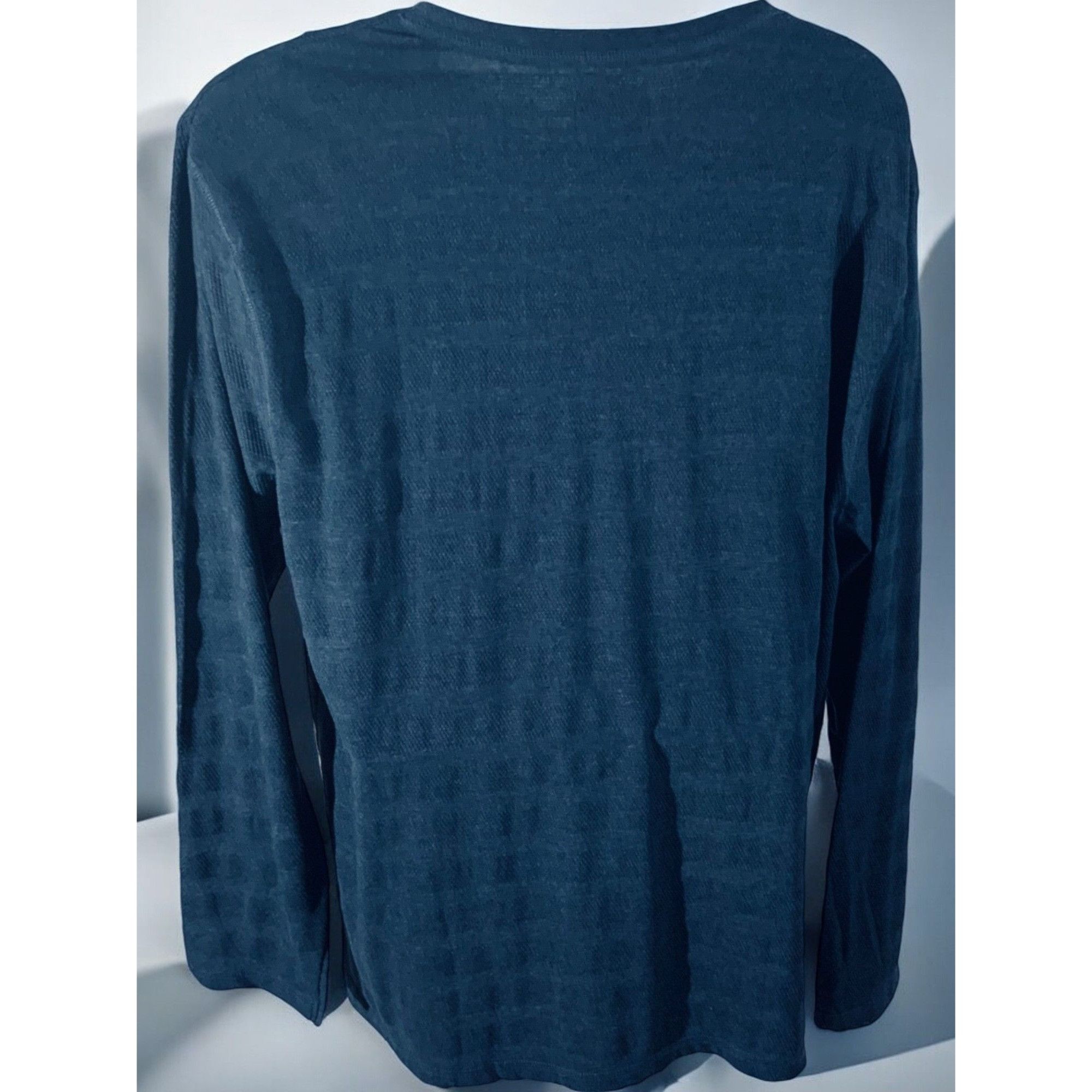Designer PX Clothing Harper Long Sleeve Henley Navy NEW 2XL Size US XXL / EU 58 / 5 - 7 Thumbnail