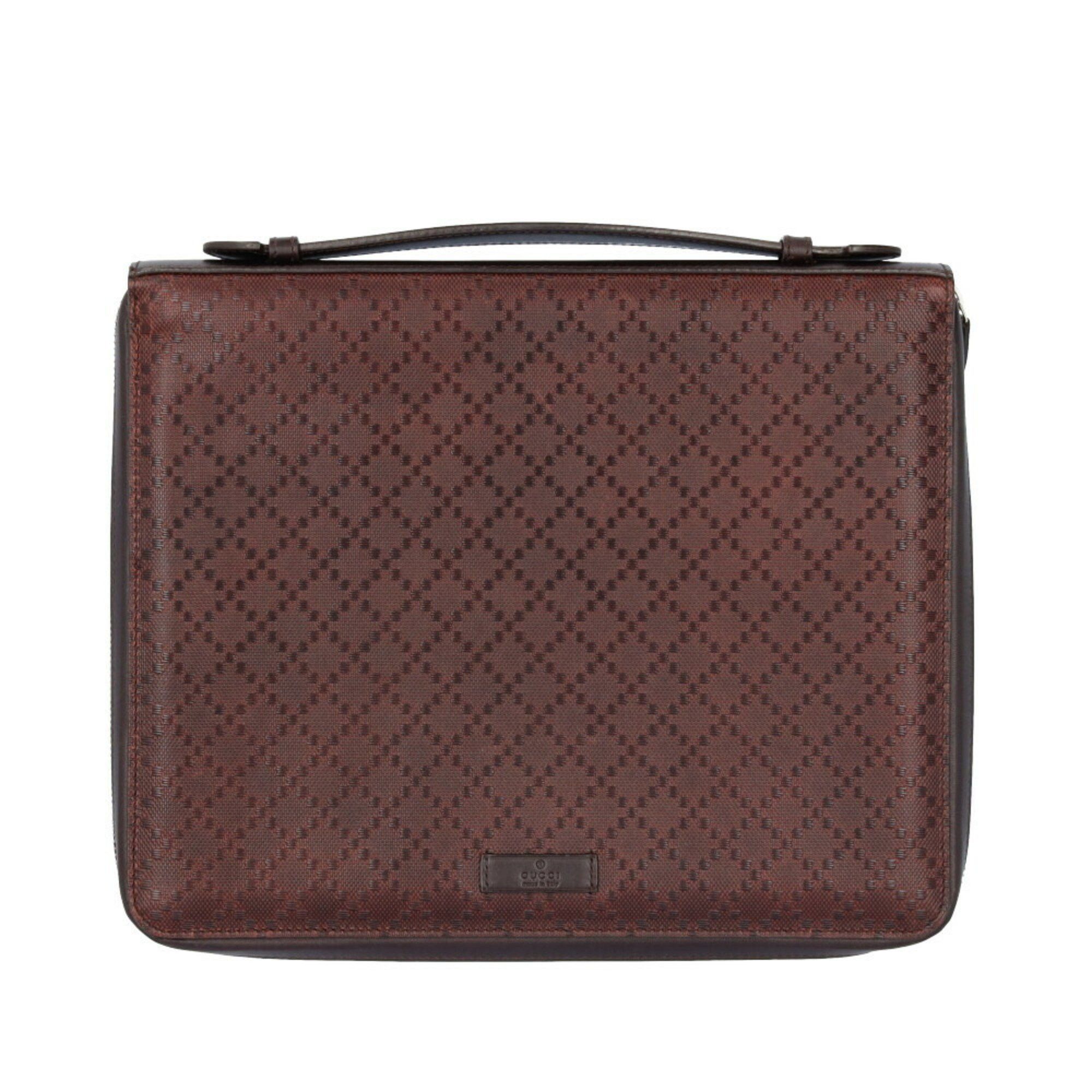 Gucci Gucci Diamante Second Bag Leather 309675 Brown Men's GUCCI Size ONE SIZE - 1 Thumbnail