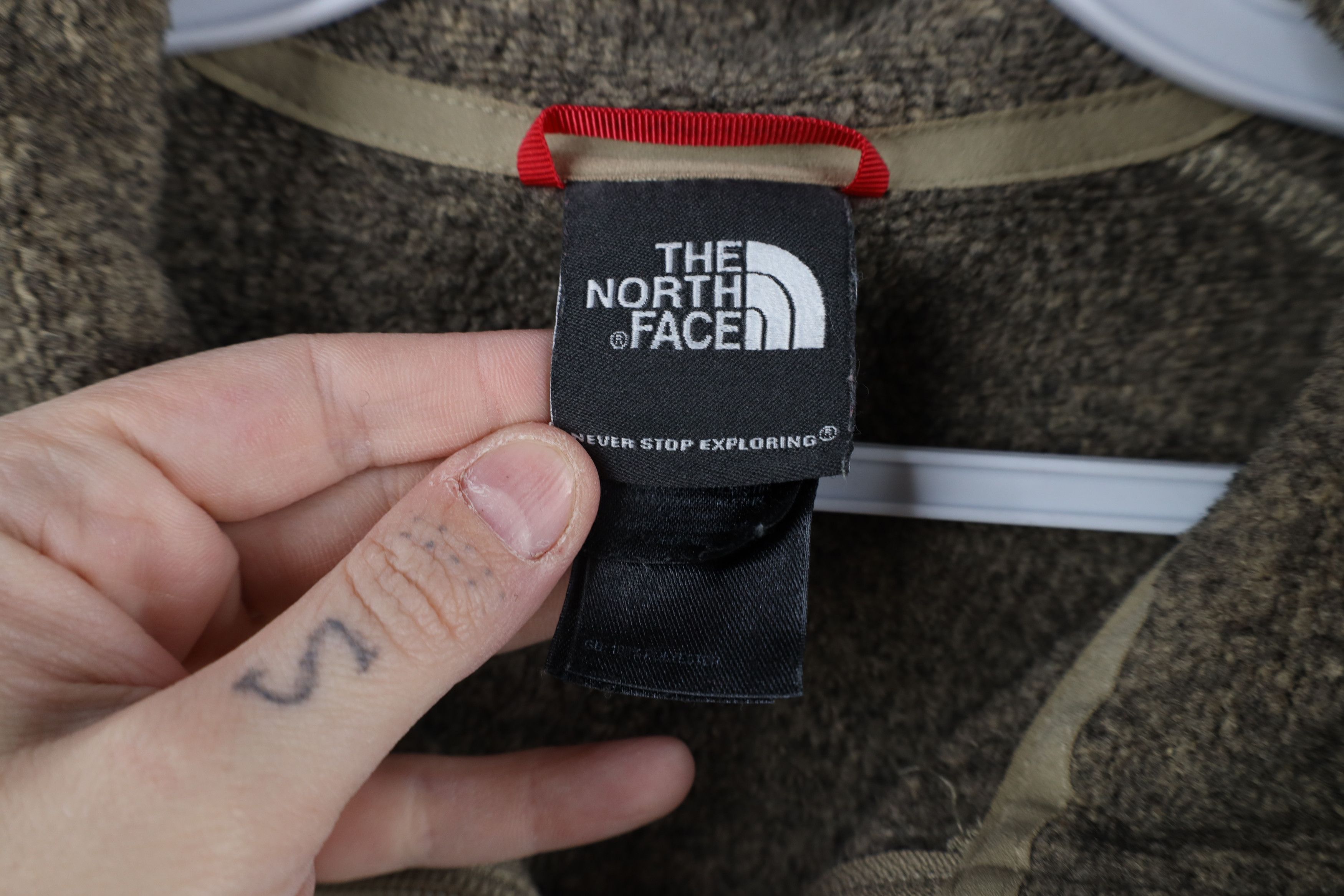 The North Face × Vintage The North Face Knit Fleece Half Zip Pullover Sweater Beige Size US M / EU 48-50 / 2 - 7 Thumbnail