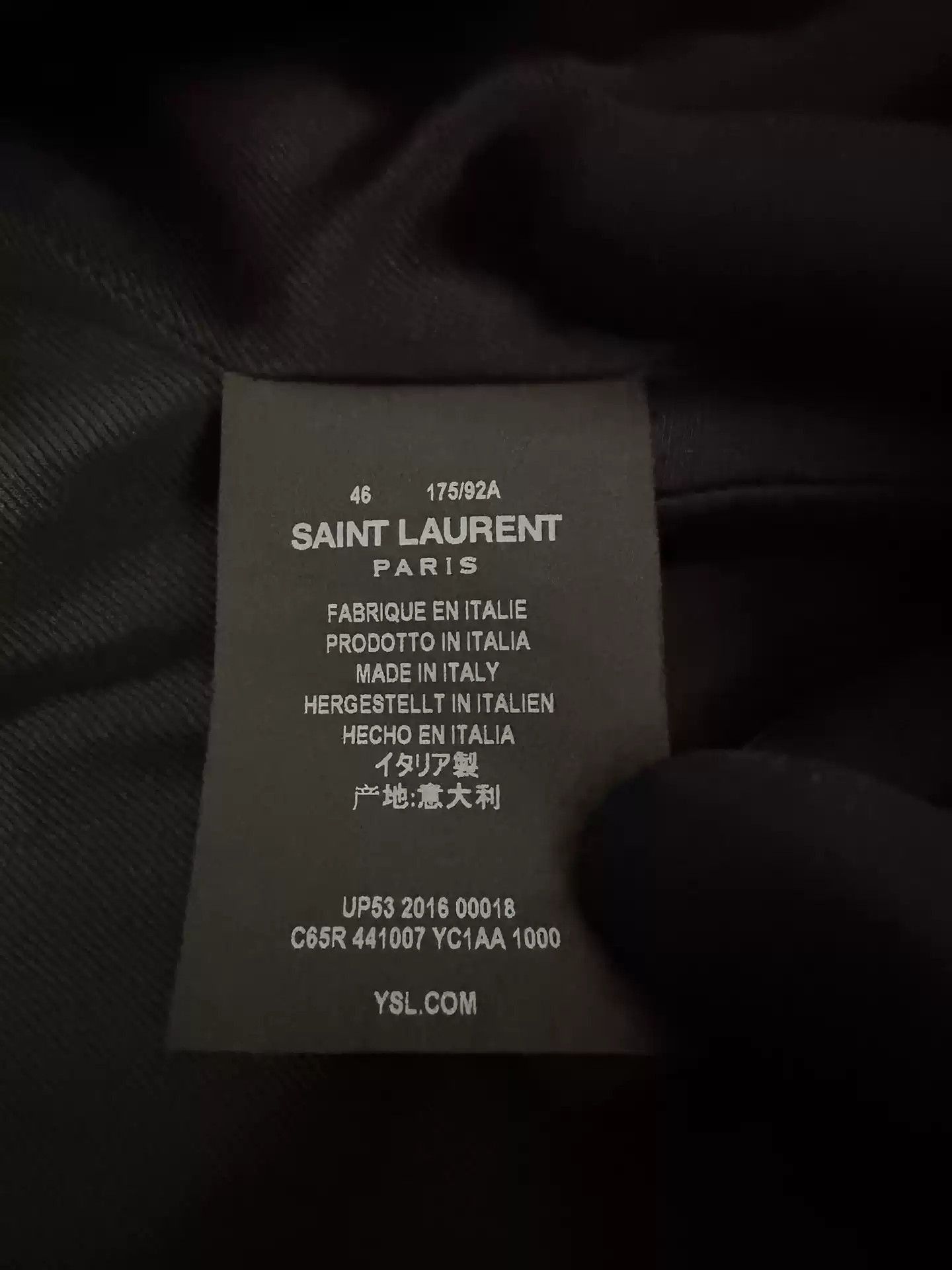 Saint Laurent Paris Saint Laurent 16Aw Archive Tassels Leather Jacket Size 46-2 Size US S / EU 44-46 / 1 - 3 Thumbnail