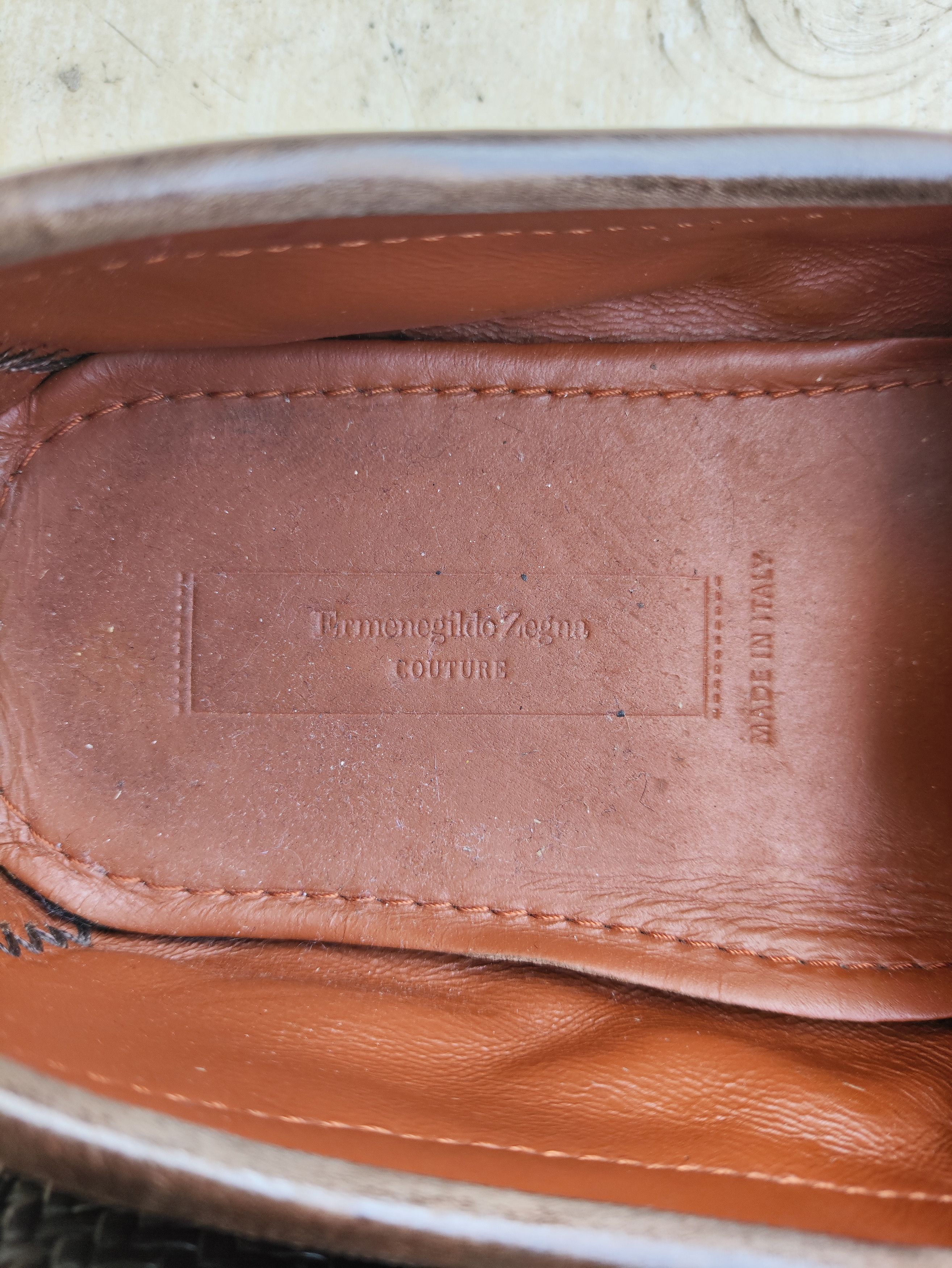 Ermenegildo Zegna Couture XXX Pelle tessuta woven leather loafers Size US 7.5 / EU 40-41 - 6 Thumbnail